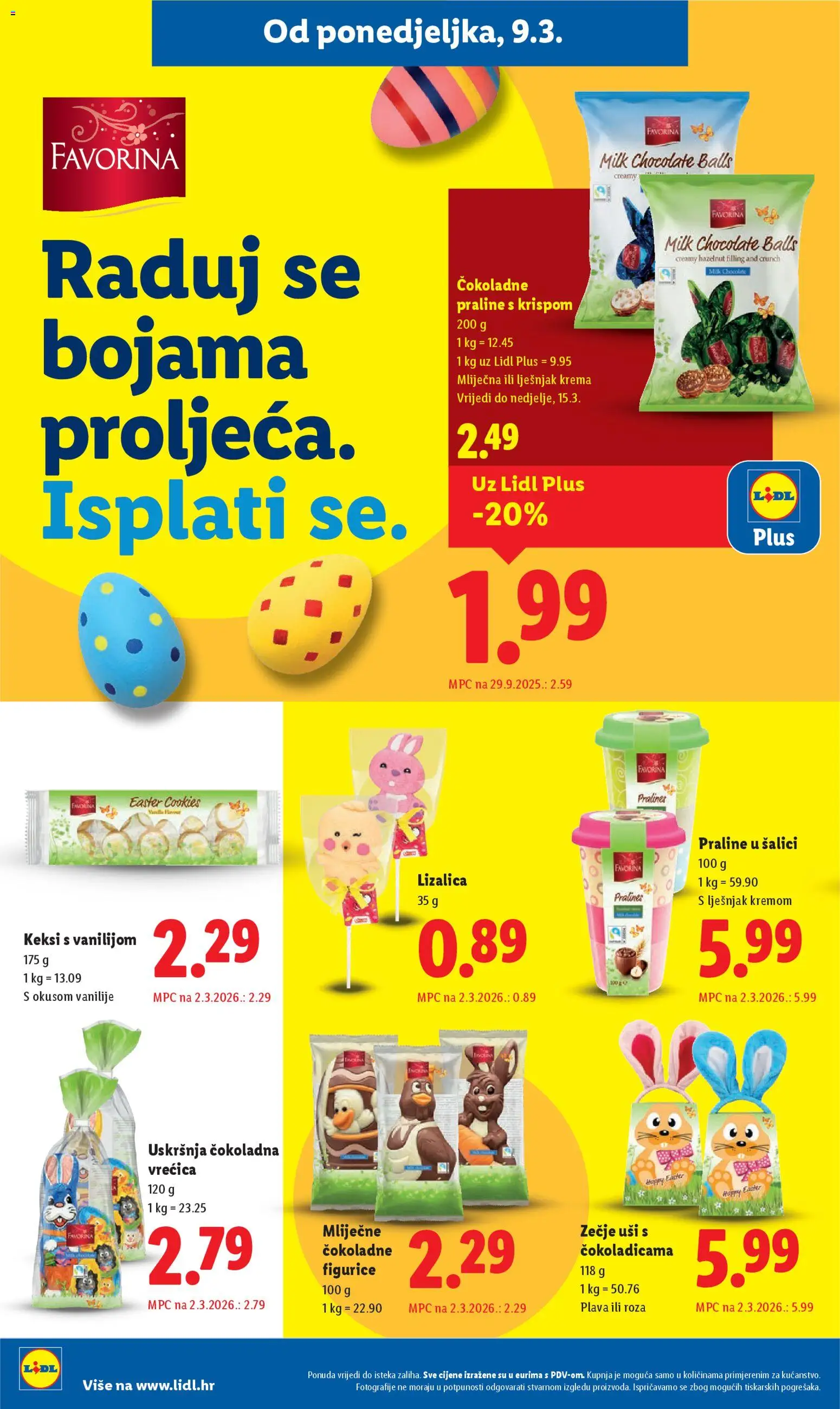 Lidl katalog | vrijedi od 09.03.2026 | Stranica: 18 | Proizvodi: Praline, Keksi, Krema, Lješnjak