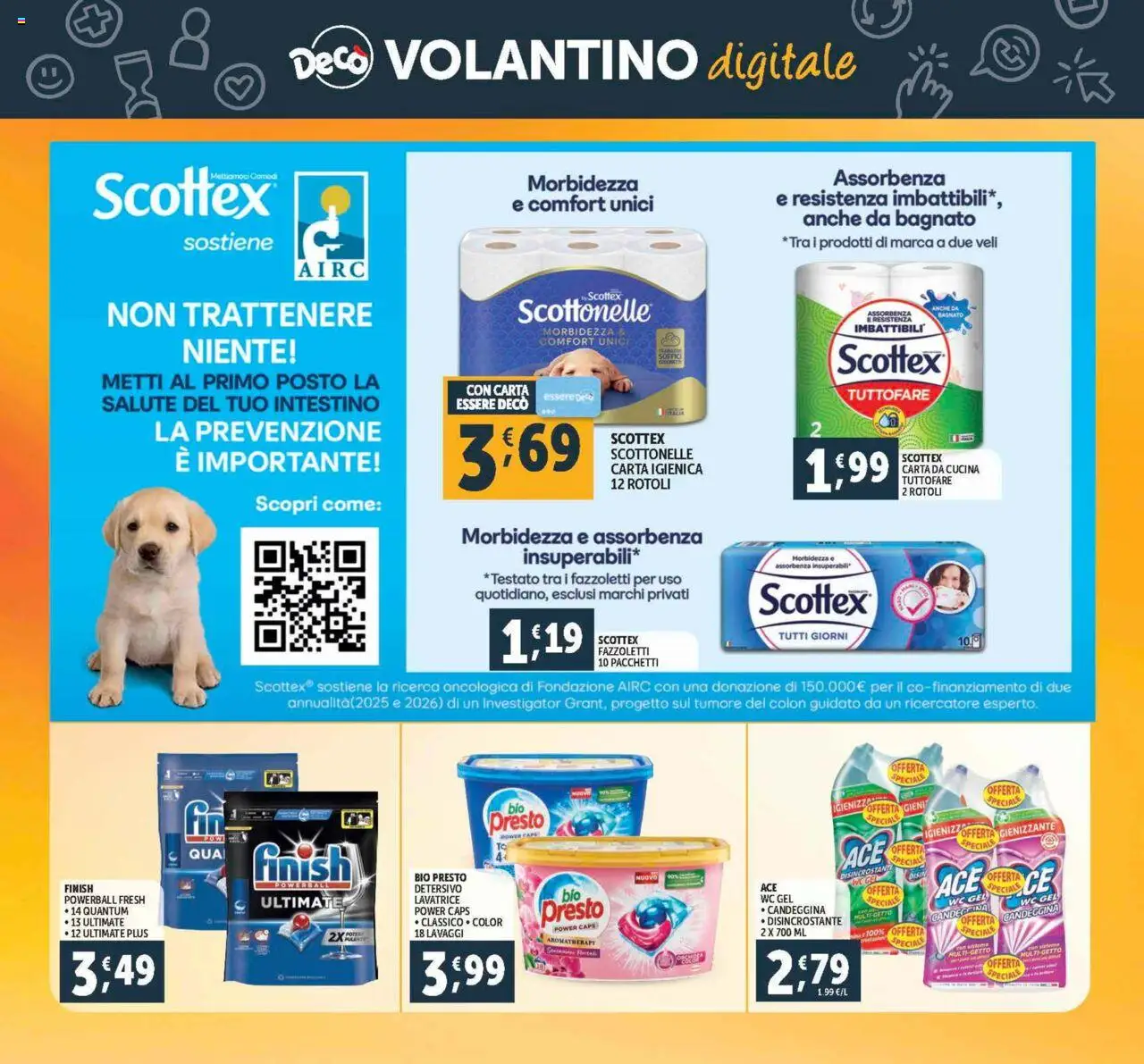 Volantino Decò del 12.09.2025 | Pagina: 32 | Prodotti: Carta igienica, Fazzoletti, Lavatrice, WC