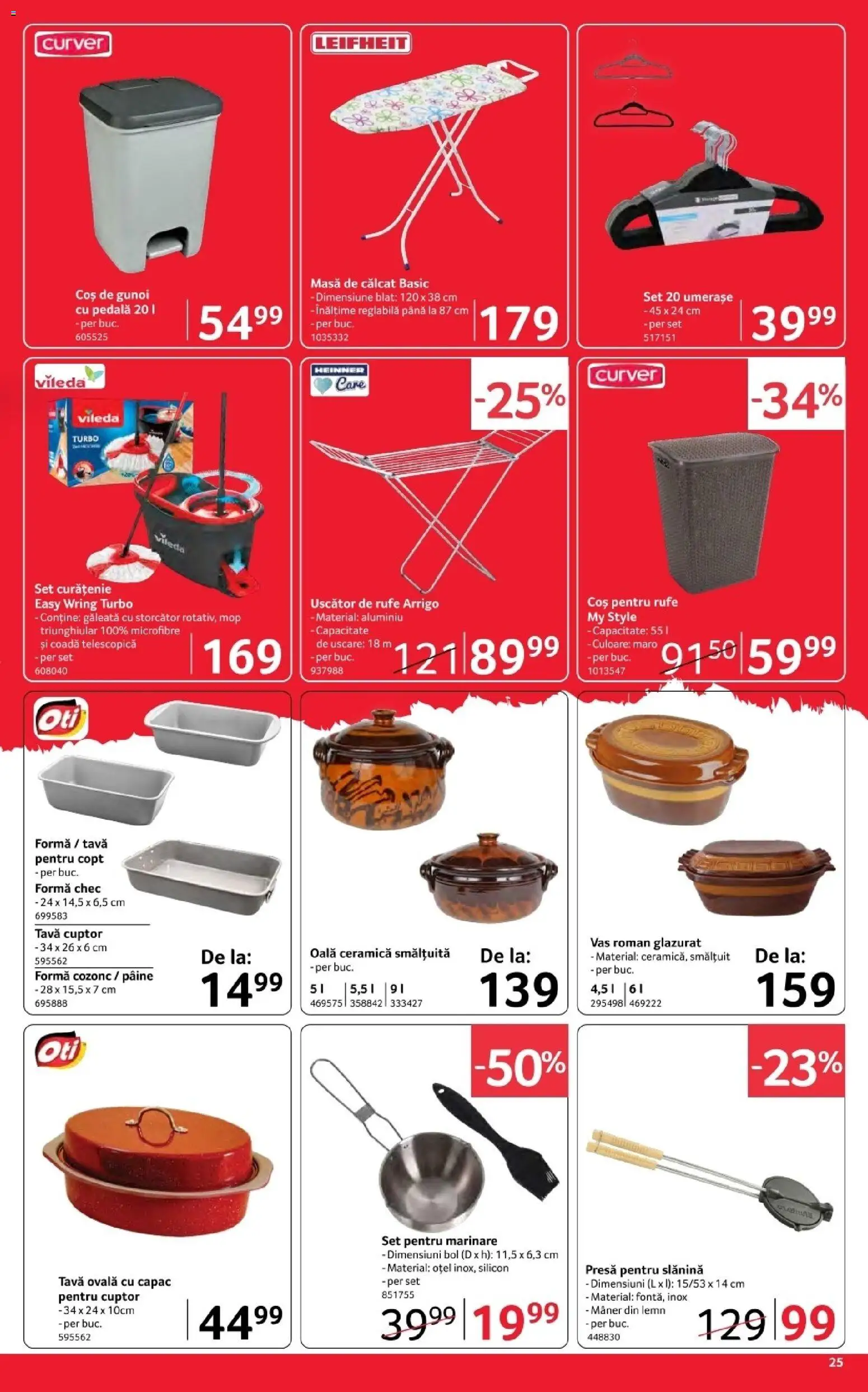 Noul catalog Selgros – valabil de la 03.04.2026 | Pagină: 25 | Produse: Cuptor, Oală, Bol, Mâner
