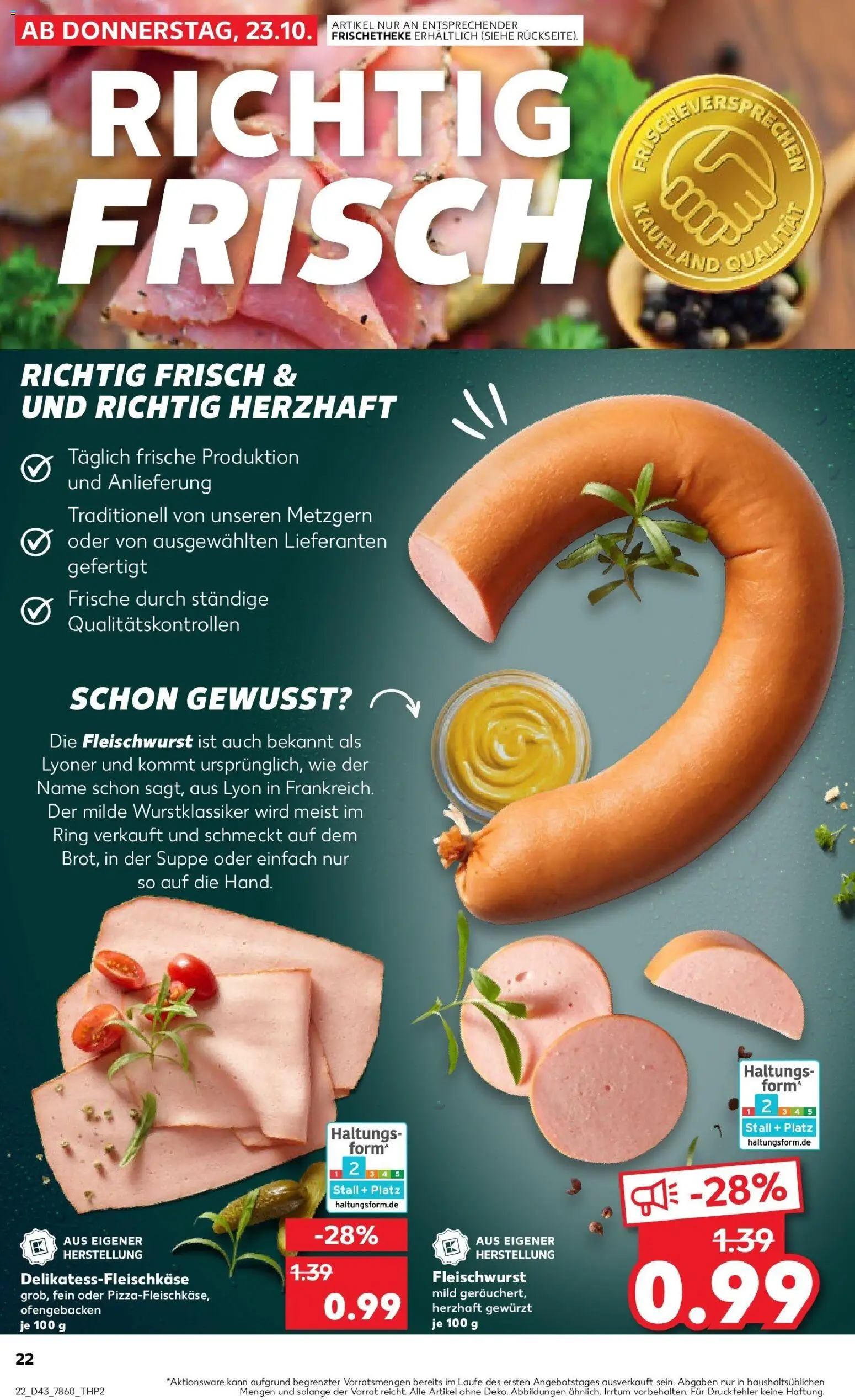 Kaufland prospekt Waldkraiburg	 – gültig ab 27.10.2025 | Seite: 22