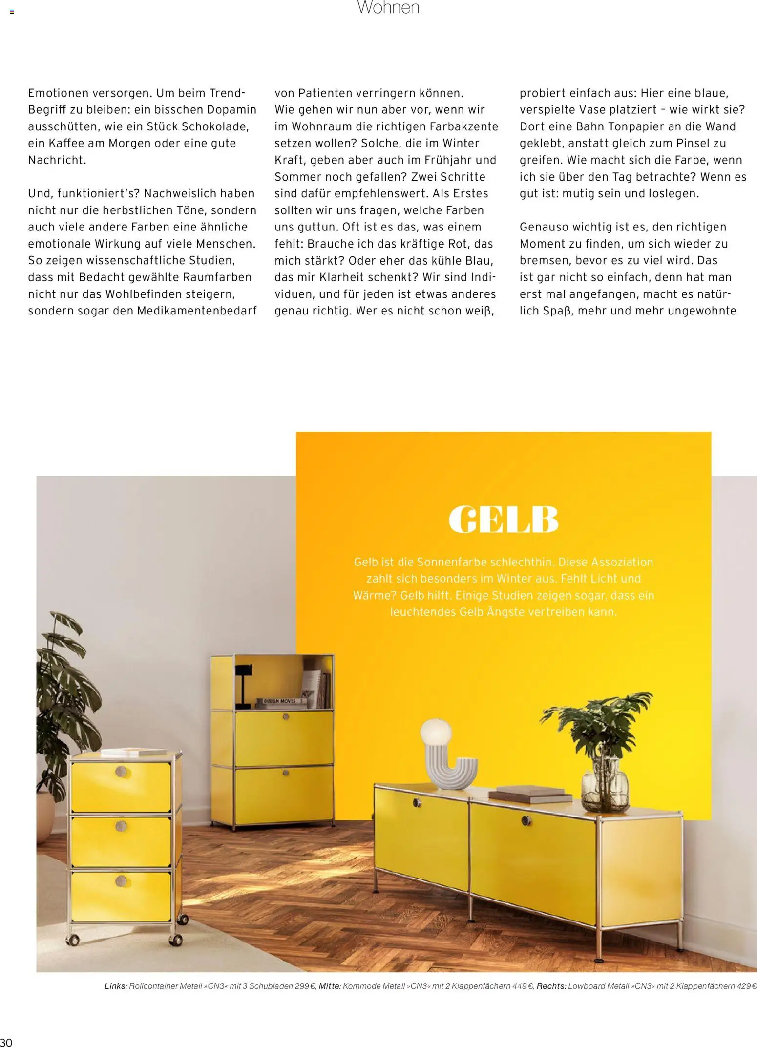 Tchibo Katalog Moment – gültig ab 01.12.2025 | Seite: 30 | Produkte: Lowboard, Vase, Pinsel, Rollcontainer