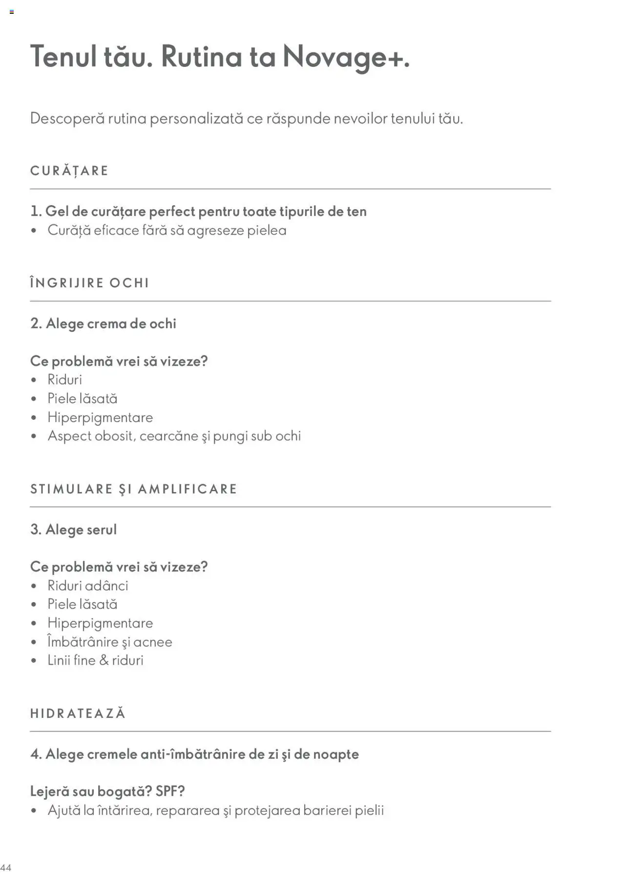 Oriflame catalog - Ghidul NOVAGE+ – valabil de la 01.03.2023 | Pagină: 44