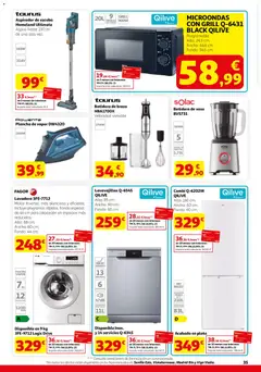 Vista previa Alcampo HG Nacional válido desde el 12.03.2026 | Página: 35 | Productos: Congelador, Lavadora, Combi, Batidora
