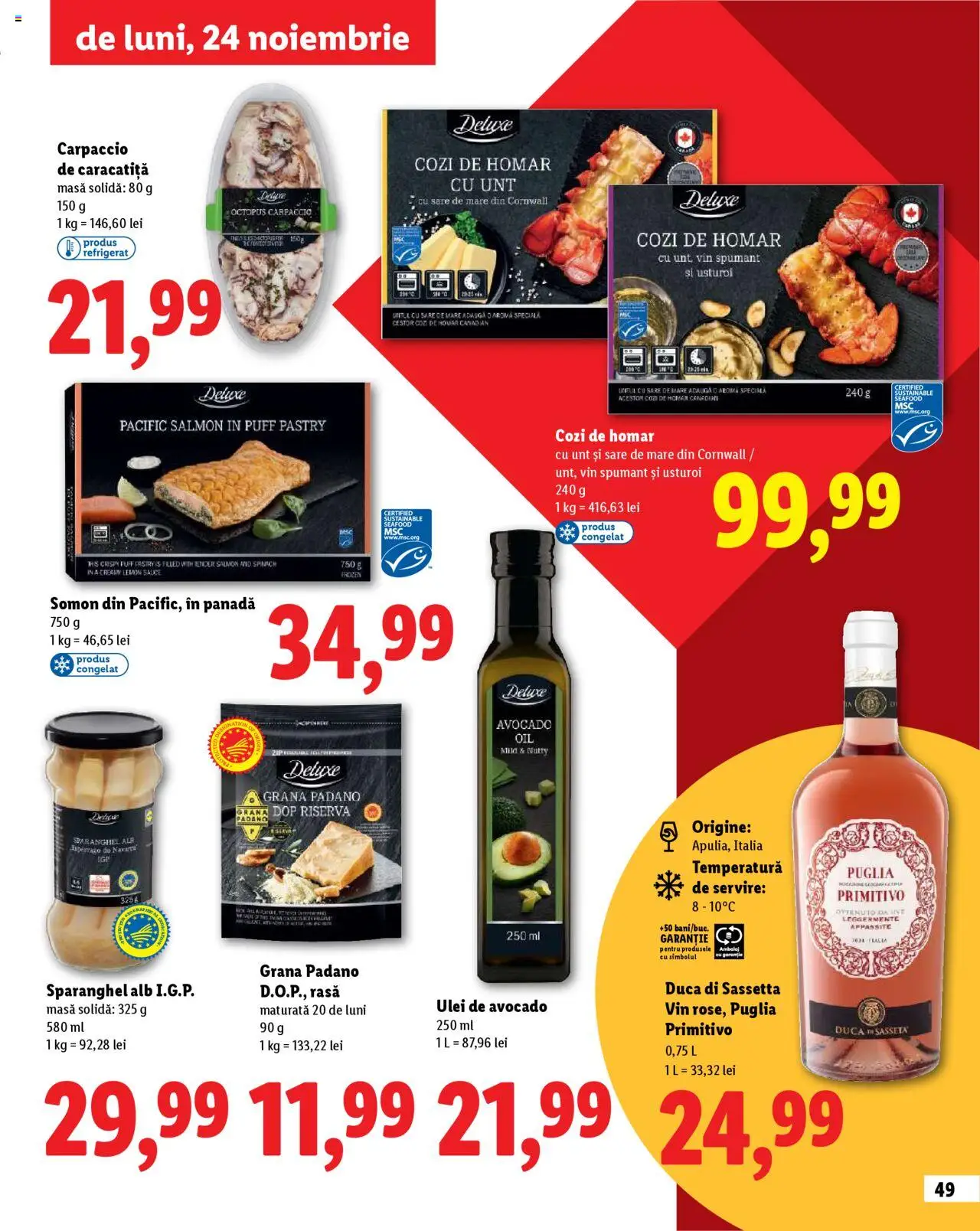 Noul catalog Lidl – valabil de la 23.10.2025 | Pagină: 49 | Produse: Çatal, Masă, Avocado, Sare