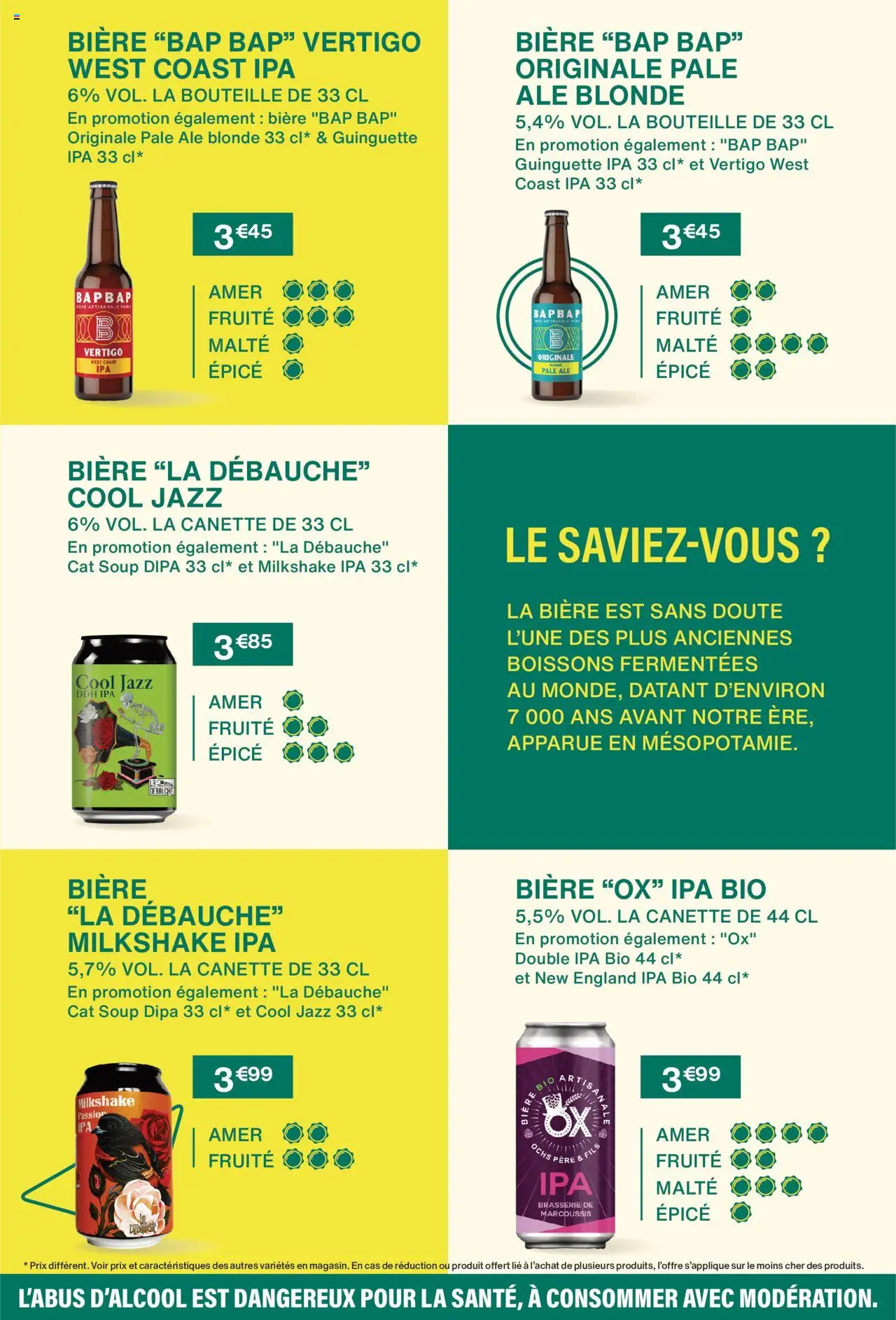 {H1} | Page: 7 | Produits: Bière
