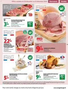 Auchan - Prévisualisation de Auchan prospectus valide à partir de 26.12.2025 | Page: 33 | Produits: Volaille, Cognac, Jambon, Porc