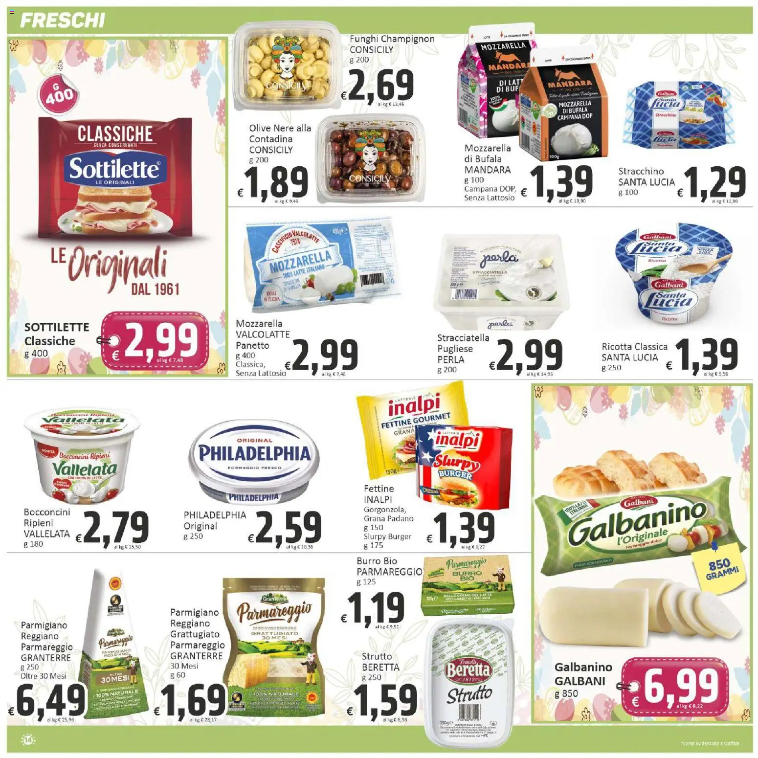 Volantino Paghi Poco del 23.03.2026 | Pagina: 14 | Prodotti: Formaggio, Stracchino, Scaffale, Stracciatella