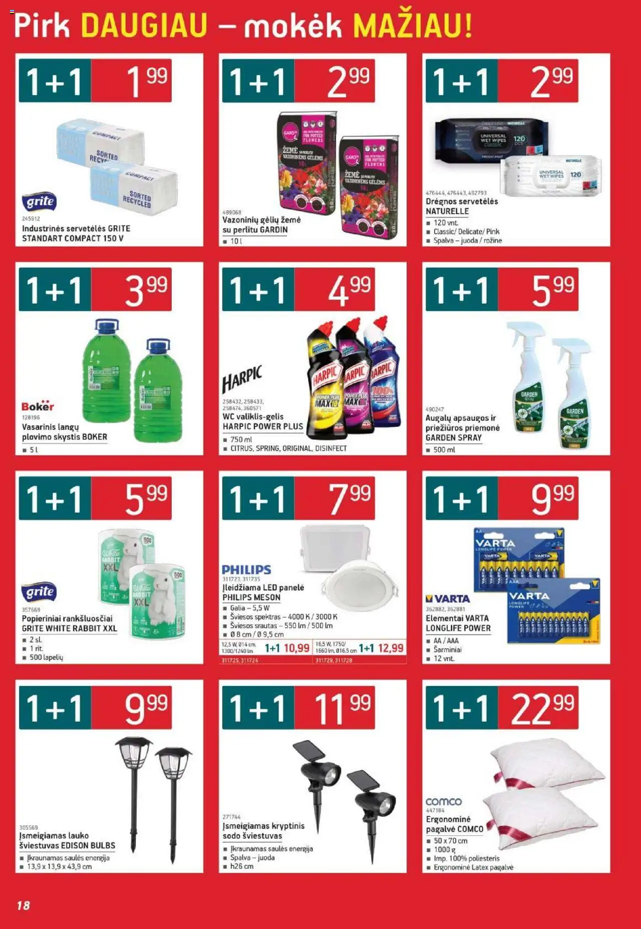 ERMITAŽAS leidinys│galioja nuo 01.07.2025 | Puslapis: 18 | Prekių: Pagalvė, Wc