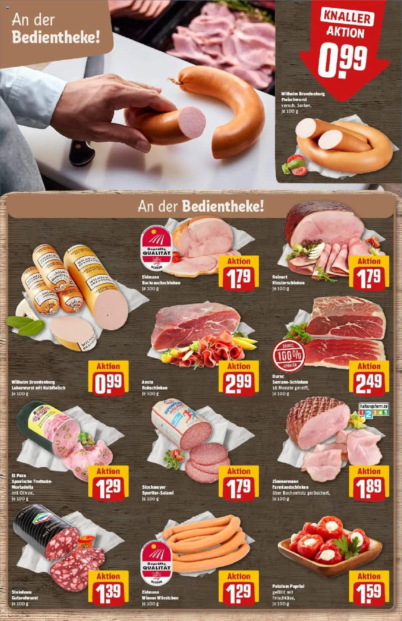 Rewe prospekt Nidderau/Heldenbergen	 – gültig ab 28.09.2025 | Seite: 14 | Produkte: Wiener wurstchen, Salami