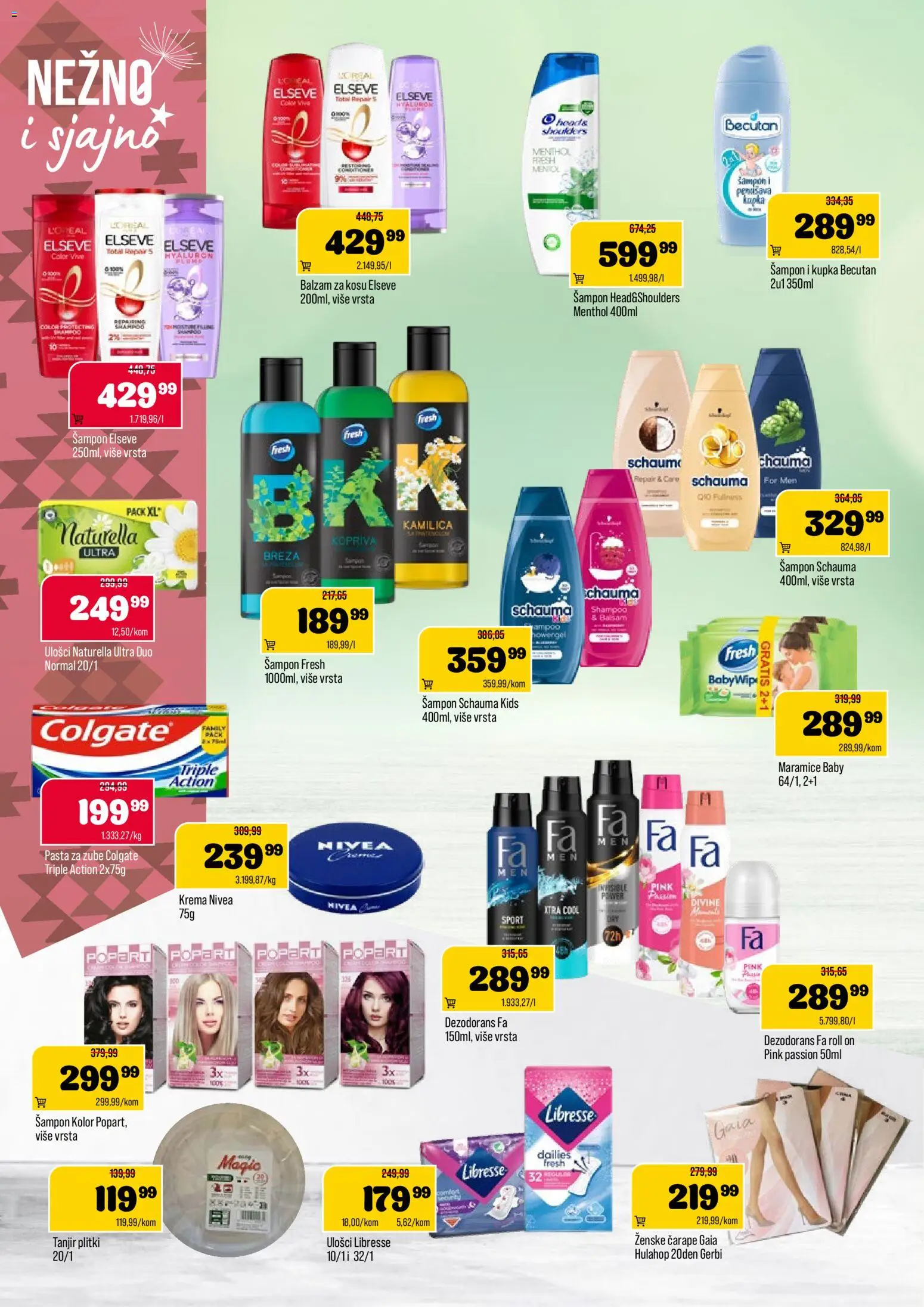 Podunavlje katalog - važi od 08.04.2026 | Strana: 10 | Proizvode: Tanjir, Nivea, Šampon, Krema