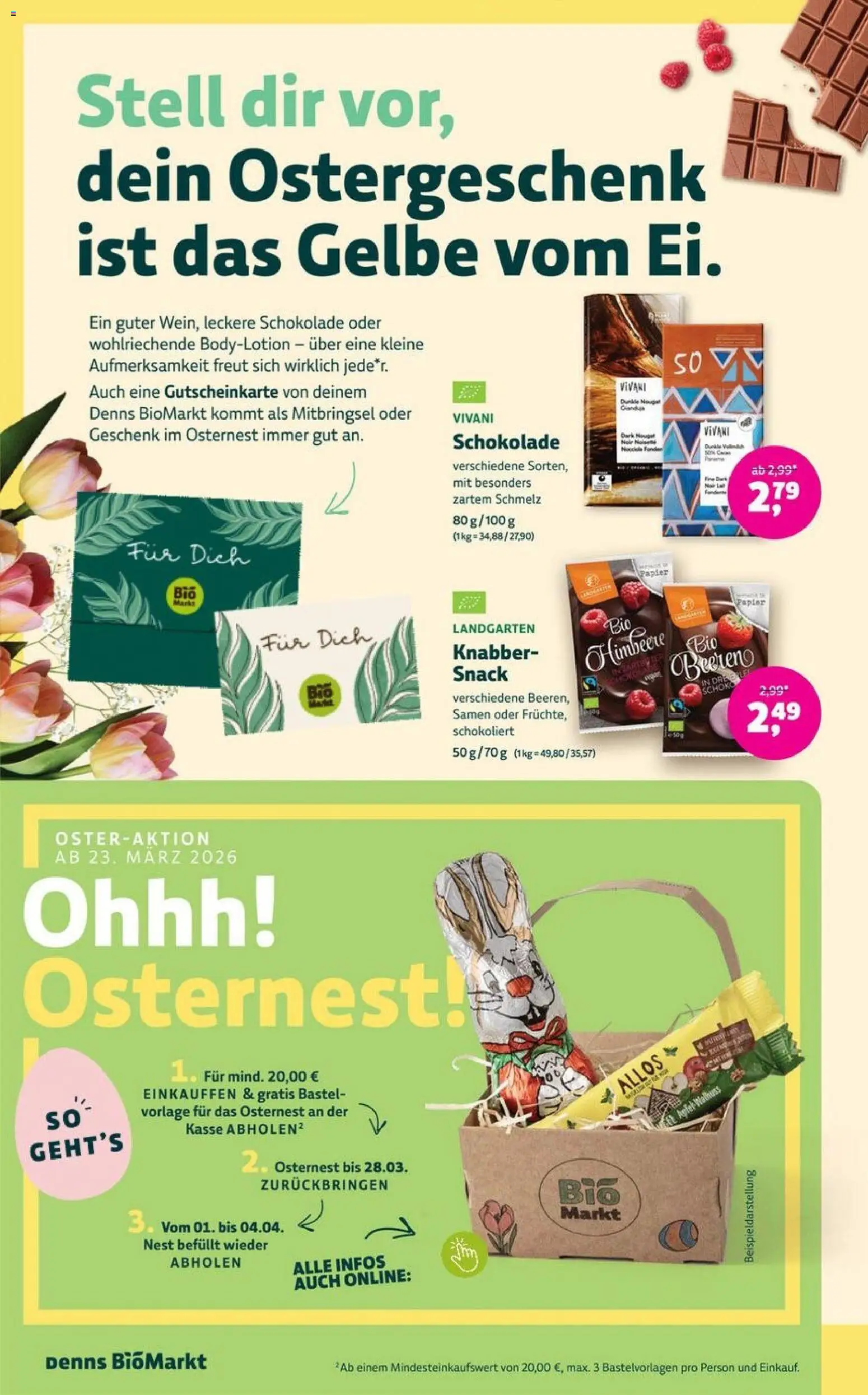 Denns BioMarkt Angebote – gültig ab 25.03.2026 | Seite: 16 | Produkte: Schokolade, Äpfel, Himbeere