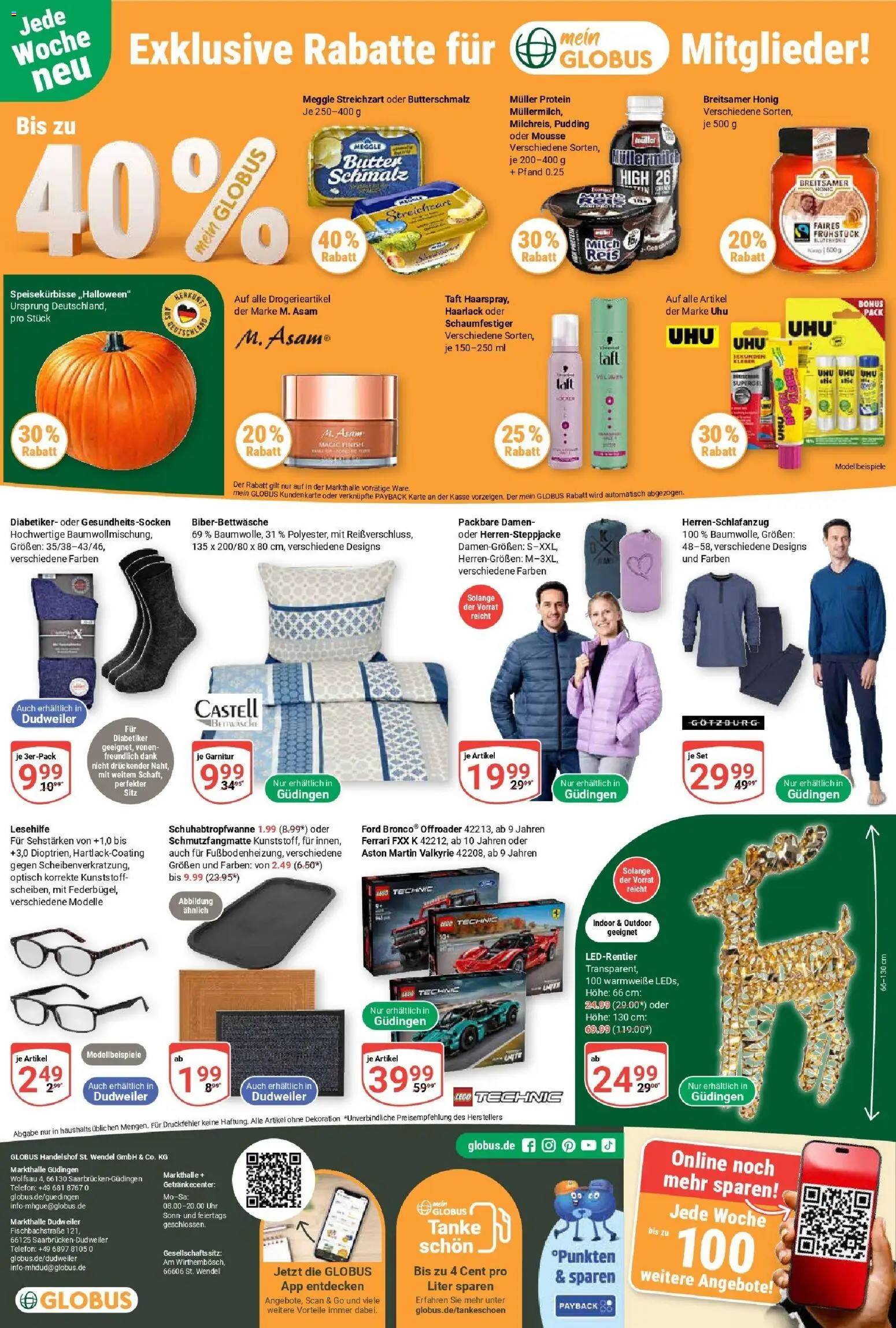 Globus prospekt Saarbrücken-Güdingen	 – gültig ab 26.10.2025 | Seite: 34 | Produkte: Butterschmalz, Butter, Pudding, Uhr
