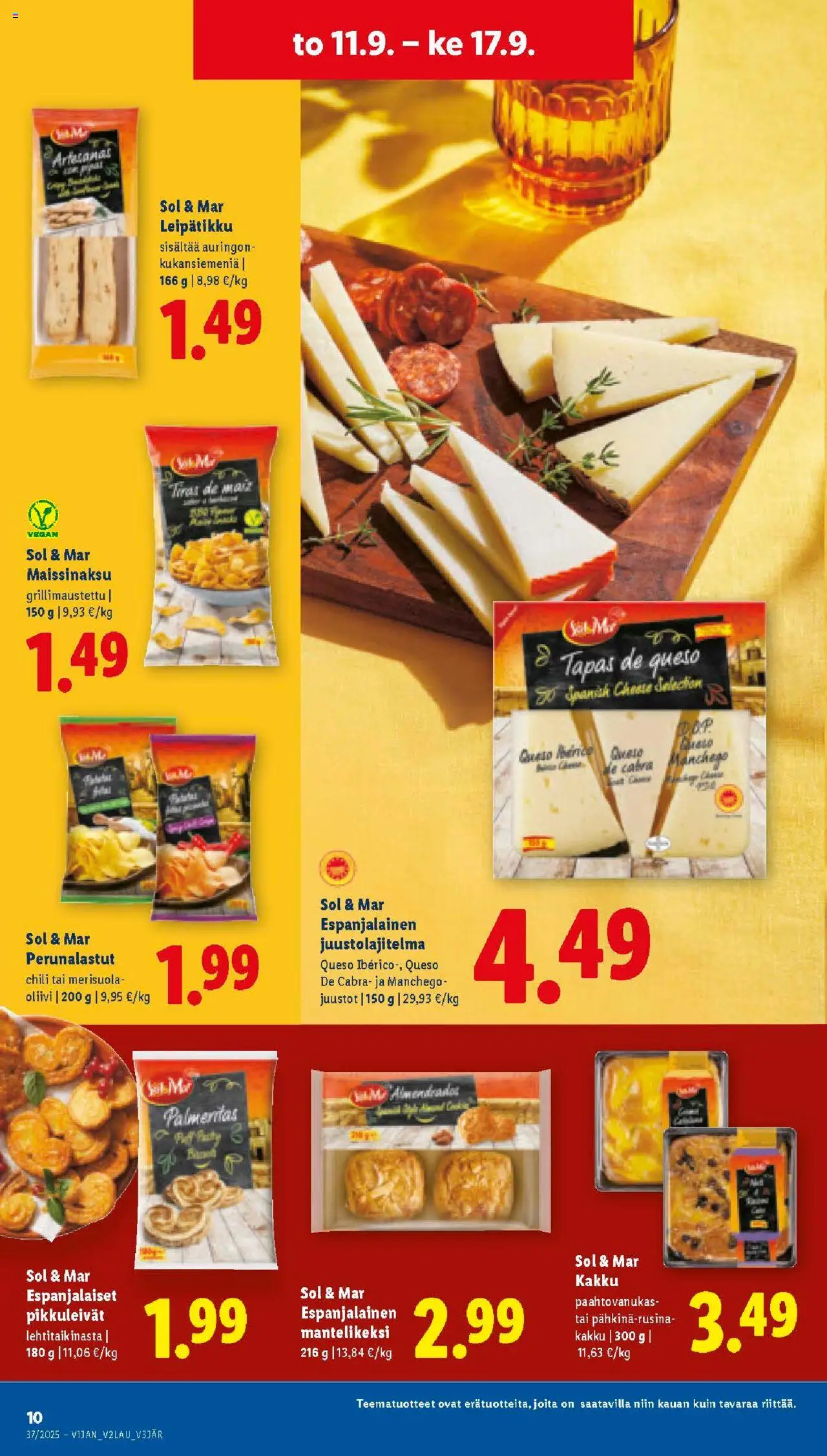 Lidl tarjoukset - Tampere – voimassa 11.09.2025 alkaen | Sivu: 10 | Tuotteet: Pampers, Chili, Pikkuleivät