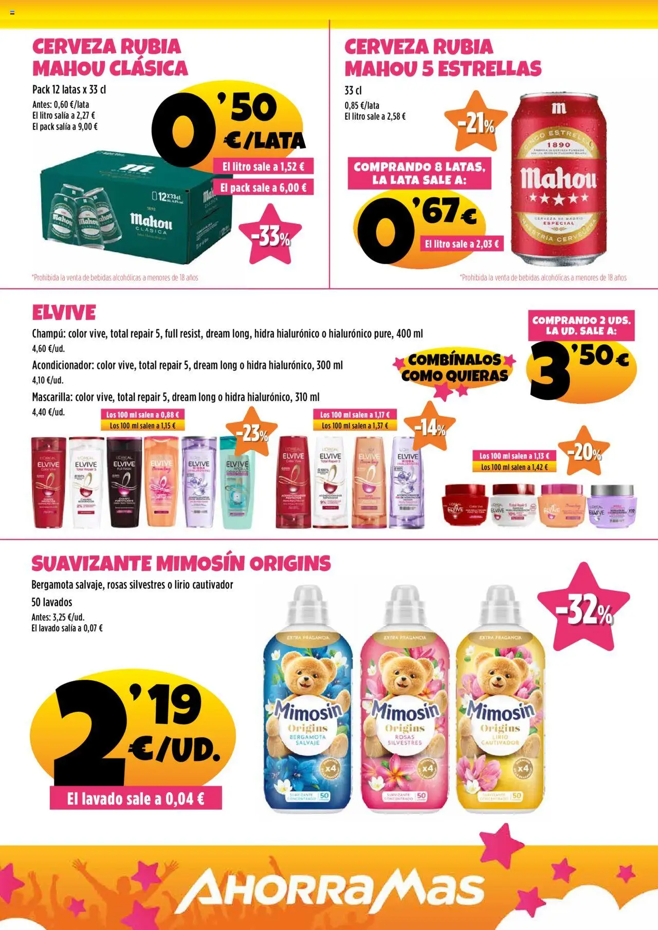 AhorraMas folleto │ válido desde el 26.06.2025 | Página: 7 | Productos: Fragancia, Champú, Cerveza, Suavizante