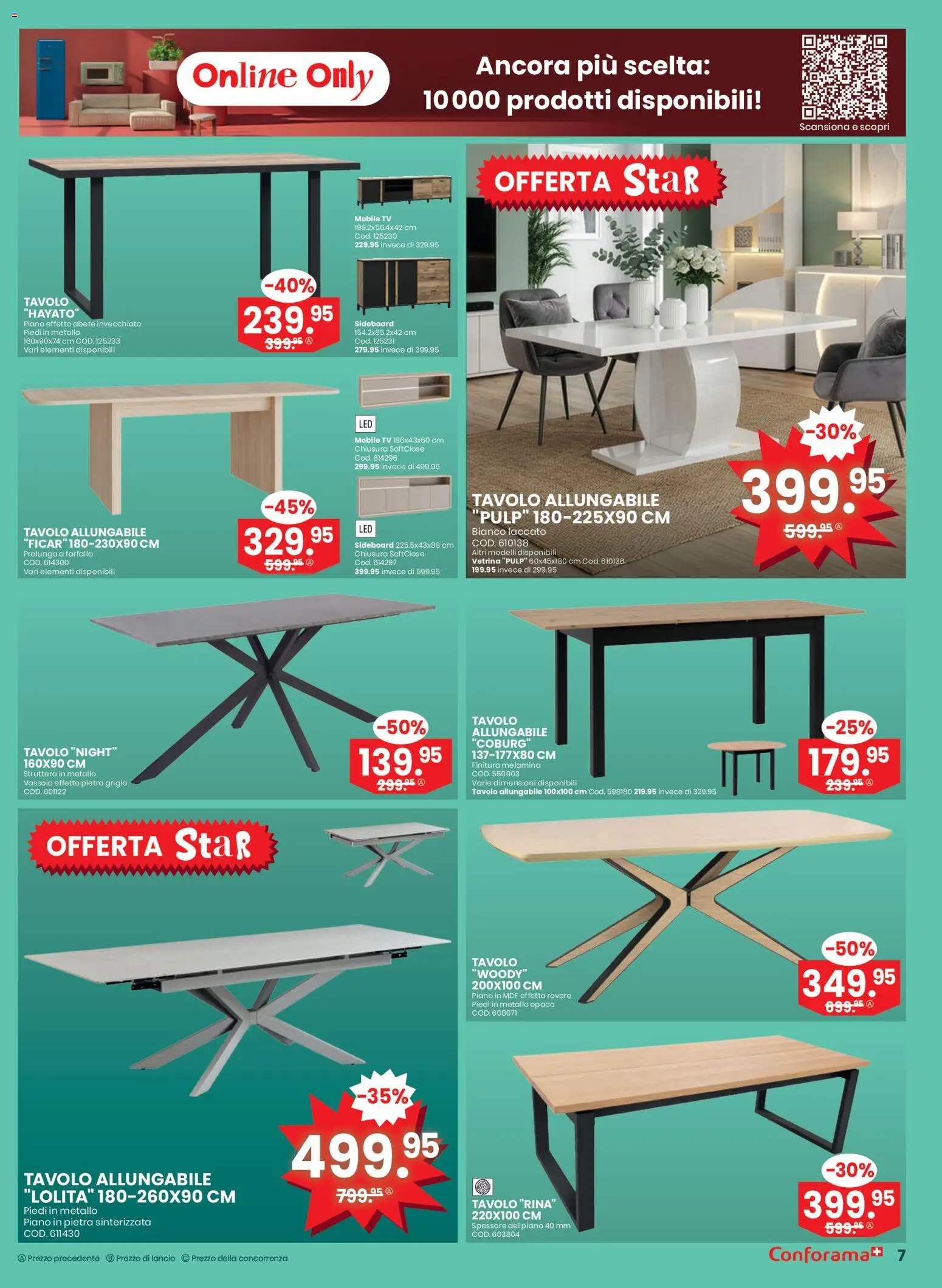 Conforama Aktionen IT – gültig ab 11.02.2026 | Seite: 7 | Produkte: TV, Sideboard