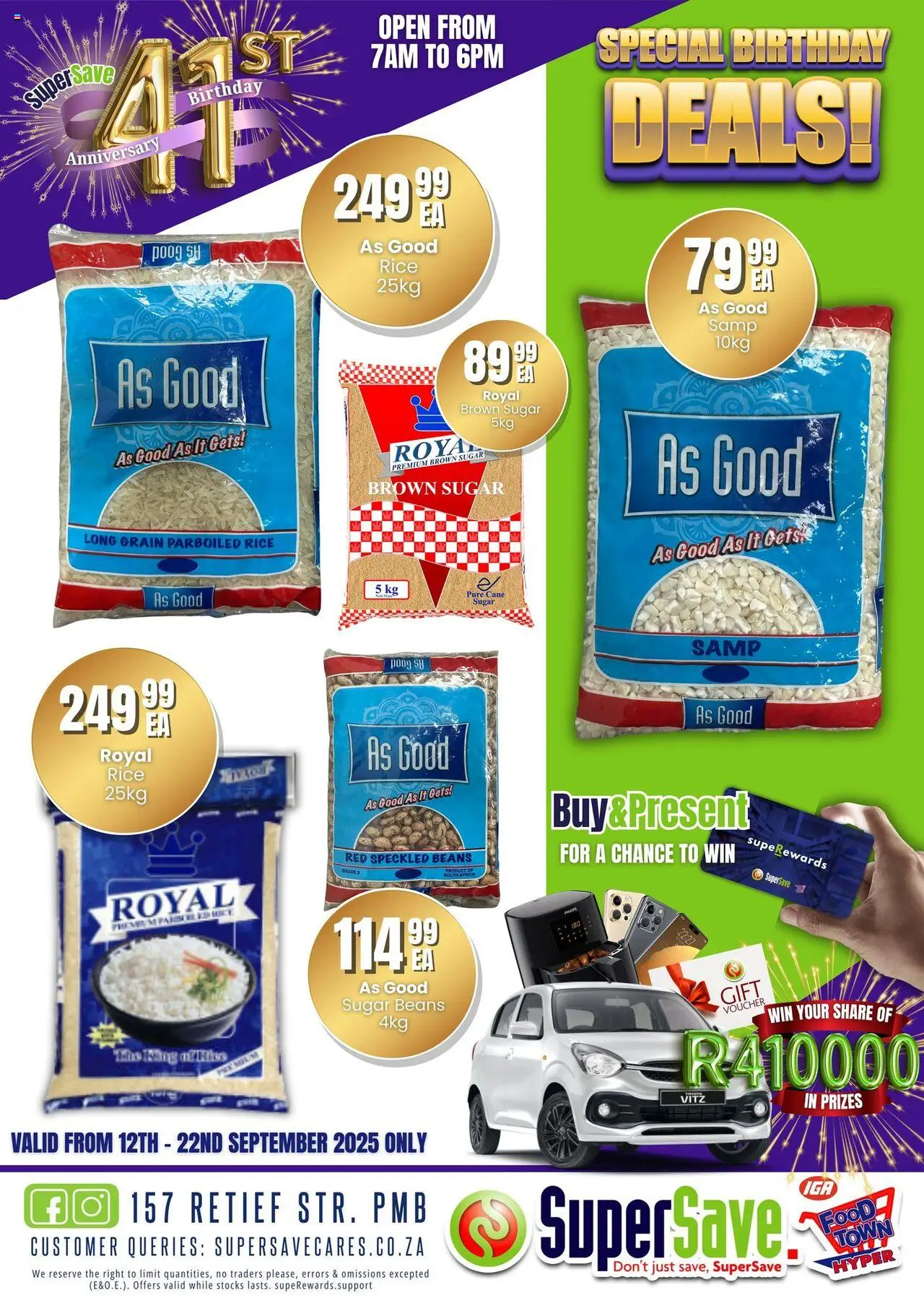 New Super Save catalogue – valid from 16.09.2025 | Page: 34 | Products: Beans, Rice, Sugar