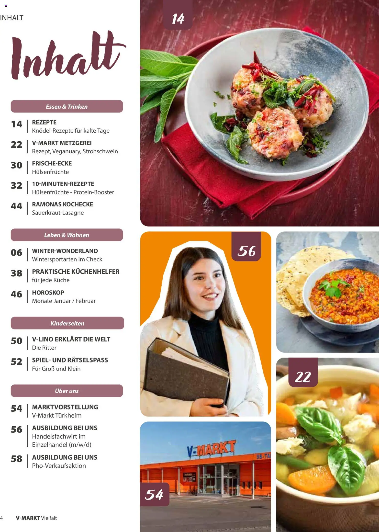 V-Markt - Vielfalt Januar / Februar – gültig ab 02.01.2026 | Seite: 4 | Produkte: Spiel, Küche