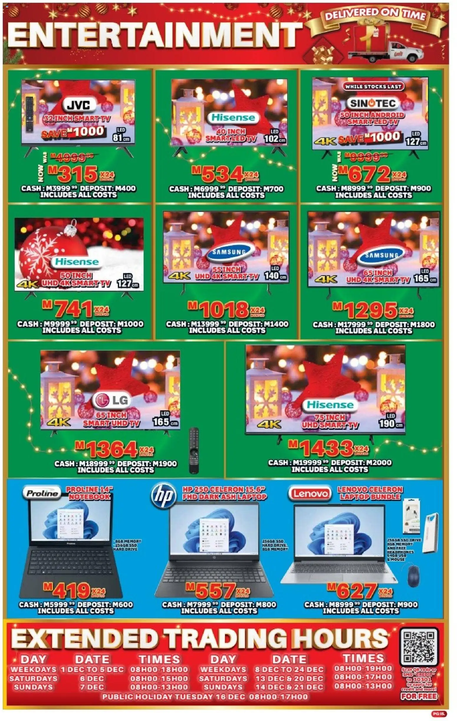 New Lewis Stores catalogue – valid from 08.12.2025 | Page: 15 | Products: Headphones, USB, Hard drive, TV