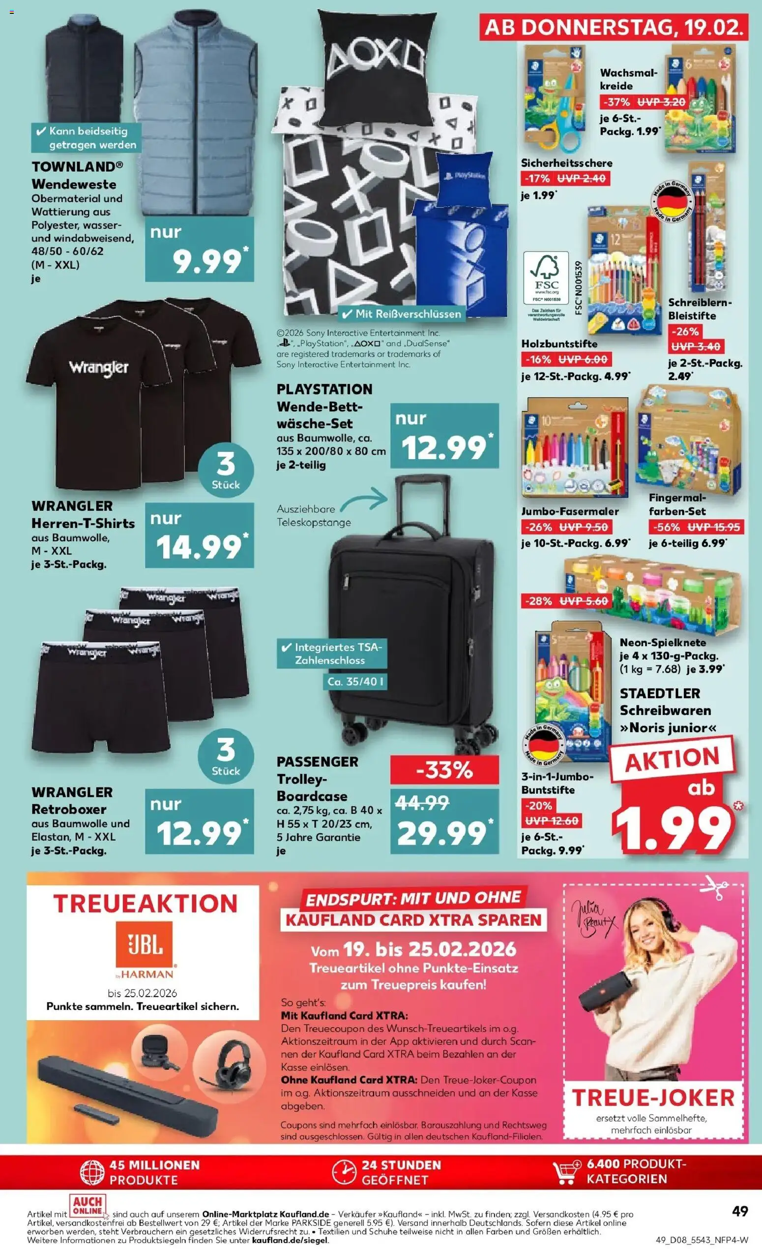 Kaufland prospekt Osnabrück	 – gültig ab 22.02.2026 | Seite: 49 | Produkte: Playstation, Sony, T-Shirt, Boxer