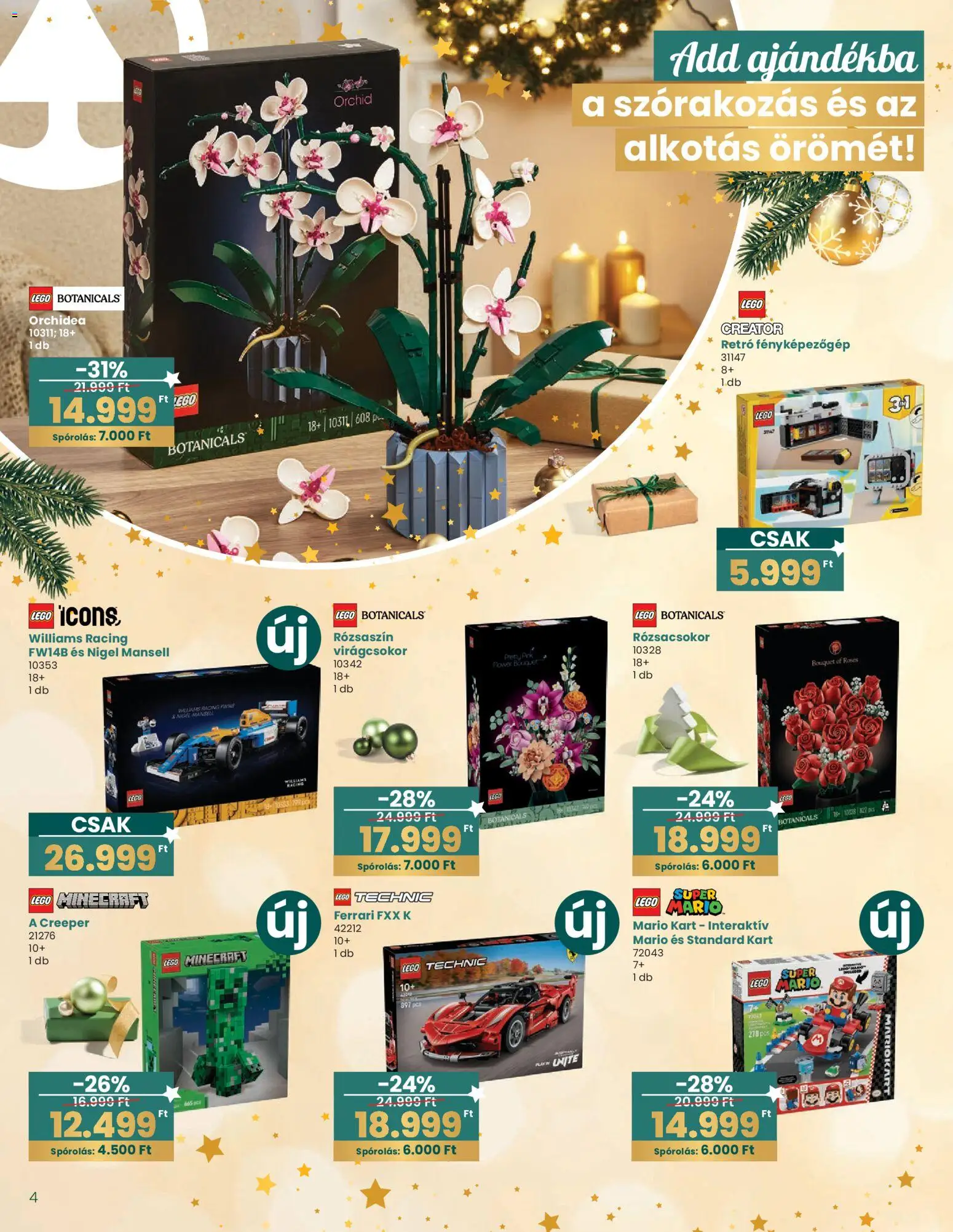 Interspar akciós ujság - amely érvényes a következő dátumtól: 20.12.2025 | Oldal: 4 | Termékek: Orchidea, Fényképezőgép