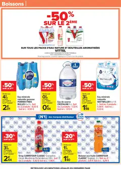 Carrefour - Prévisualisation de Carrefour Le mois vip, des promos très importantes valide à partir de 24.02.2026 | Page: 57 | Produits: Fraise, Menthe, Pêche, Eau minérale naturelle