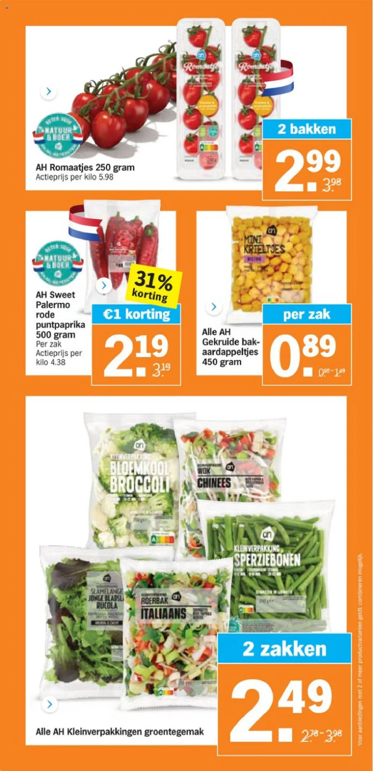  | Pagina: 21 | Producten: Bloemkool, Rucola, Broccoli, Zak