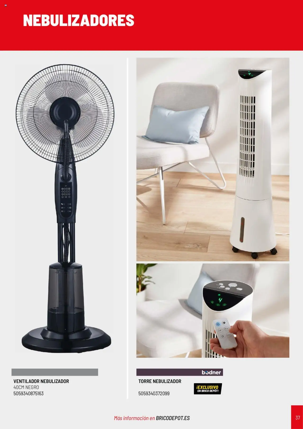 Brico Depôt Catálogo Climatización │ válido desde el 27.06.2025 | Página: 37 | Productos: Ventilador