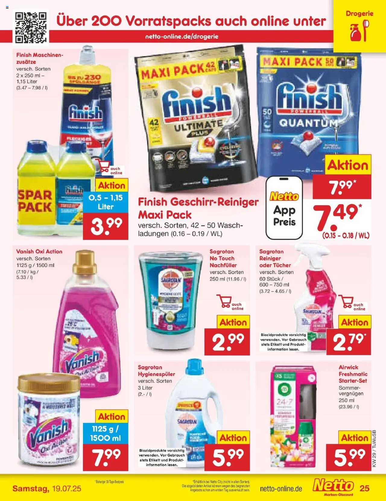 Netto Marken-Discount prospekt Calw-Stammheim	 - gültig ab dem 13.07.2025 | Seite: 39 | Produkte: Finish