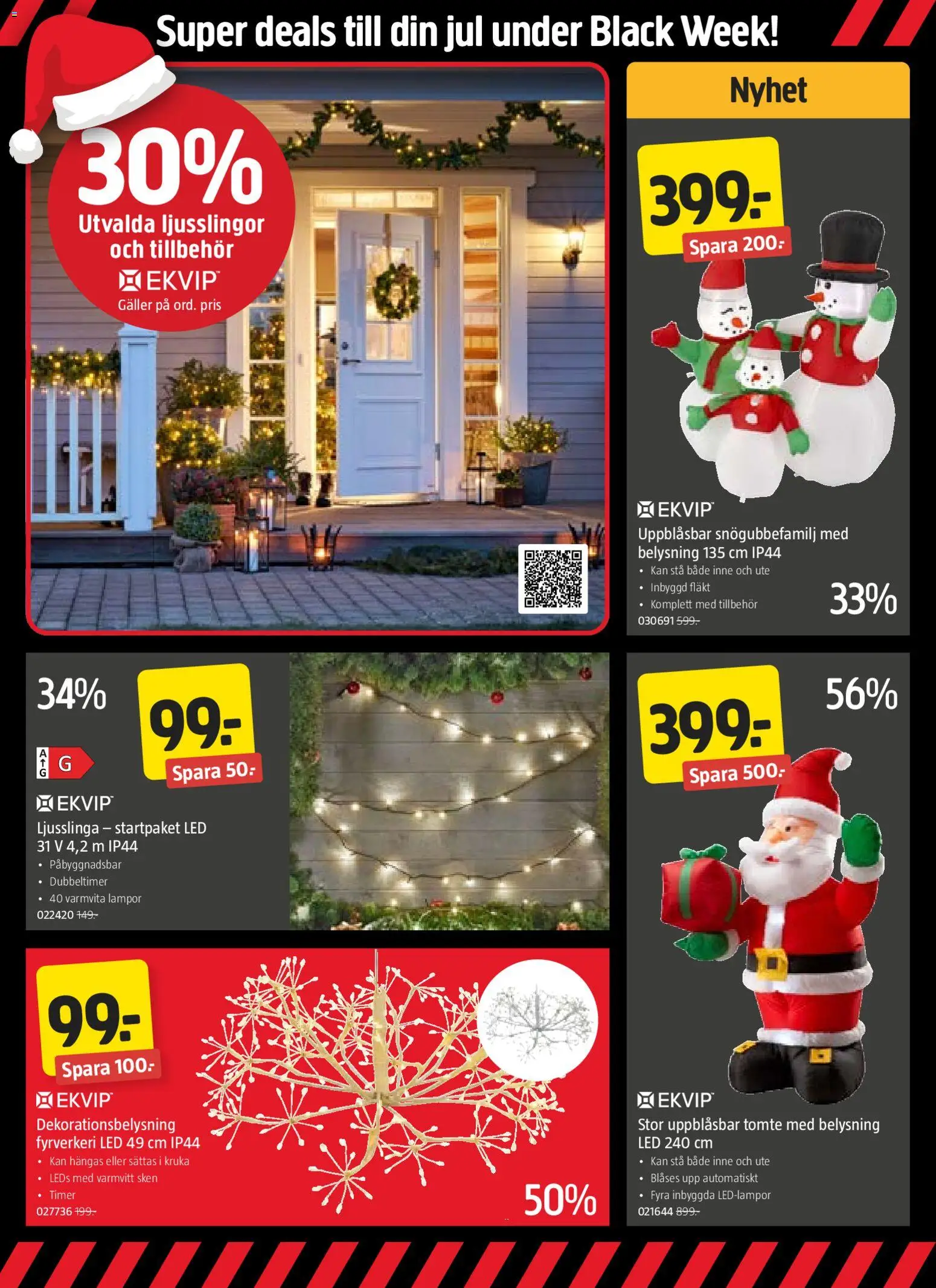 Jula reklamblad aktuell från 24.11.2025 | Sida: 6 | Produkter: Fläkt, Galler, Kruka, Ljusslinga