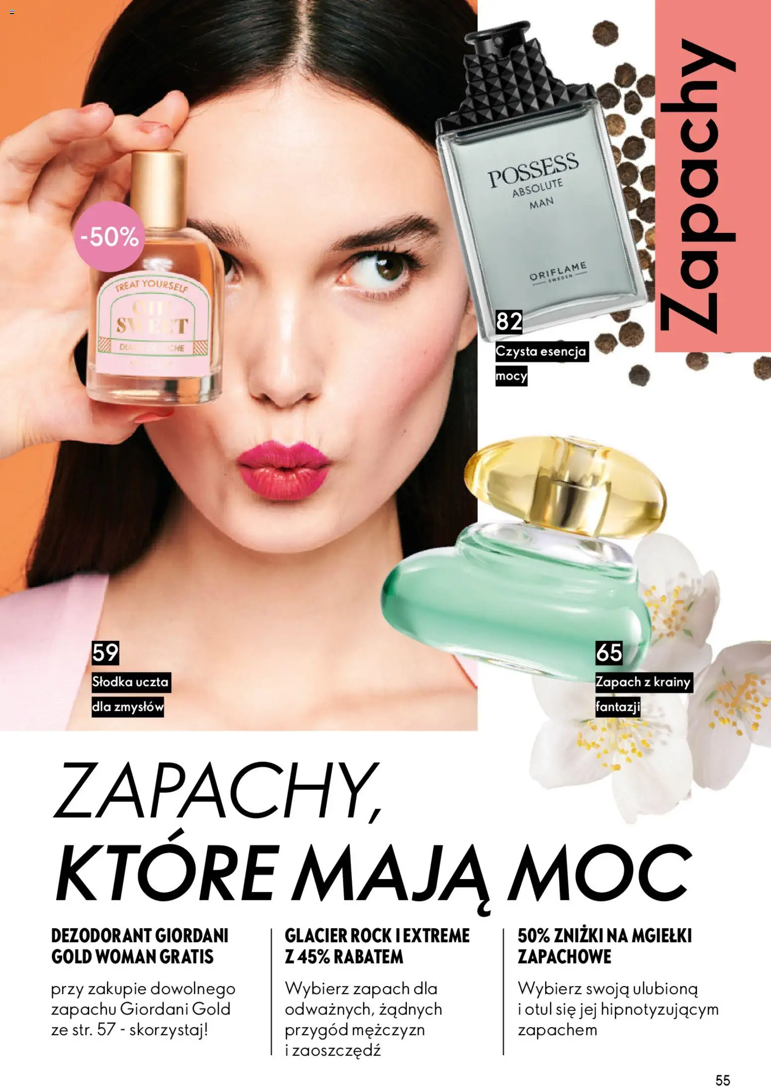 Oriflame Katalog 1 2026 od 24.12.2025 | Strona: 55 | Produkty: Zapach, Dezodorant