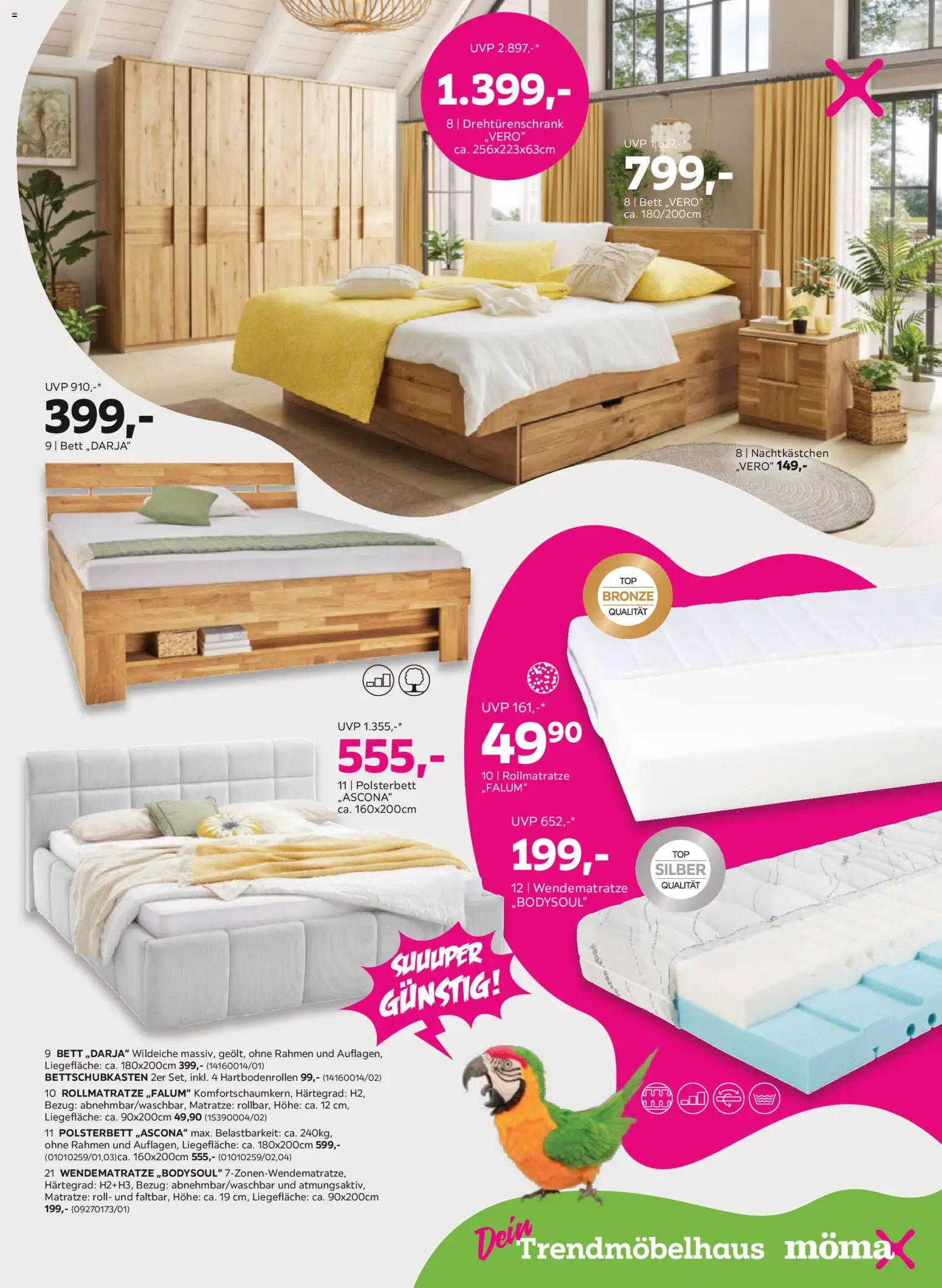 Mömax Prospekt aktuell gültig ab 21.04.2026 | Seite: 5 | Produkte: Bett, Matratze