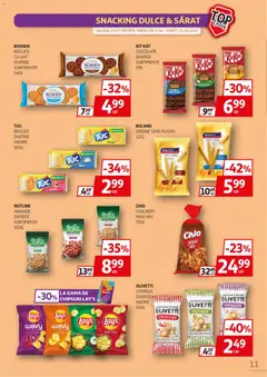 Ofertele Auchan valabile de la 08.04.2026 | Pagină: 11 | Produse: Cașcaval, Măsline, Unt, Biscuiți