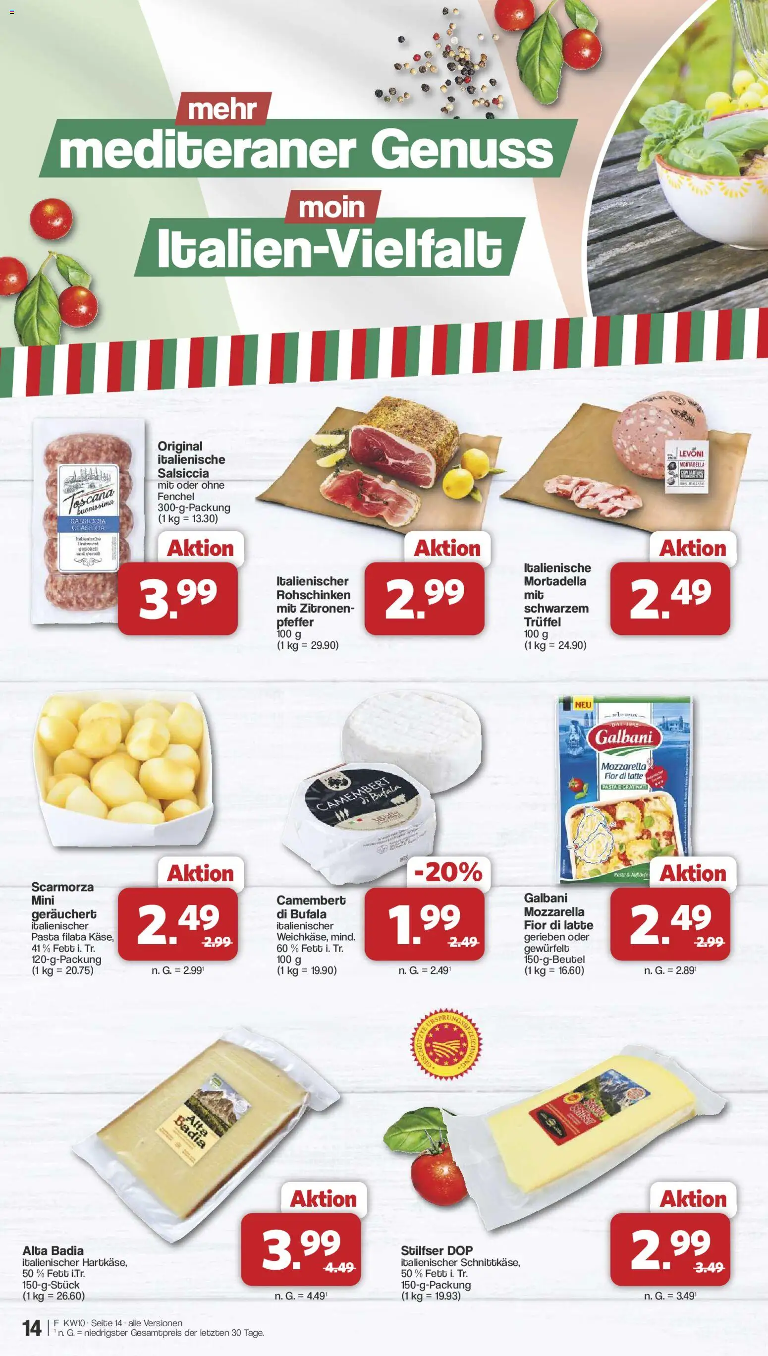 Famila Nordwest Prospekt 	 – gültig ab 02.03.2026 | Seite: 14 | Produkte: Bratwurst, Pfeffer, Pasta, Zitronen