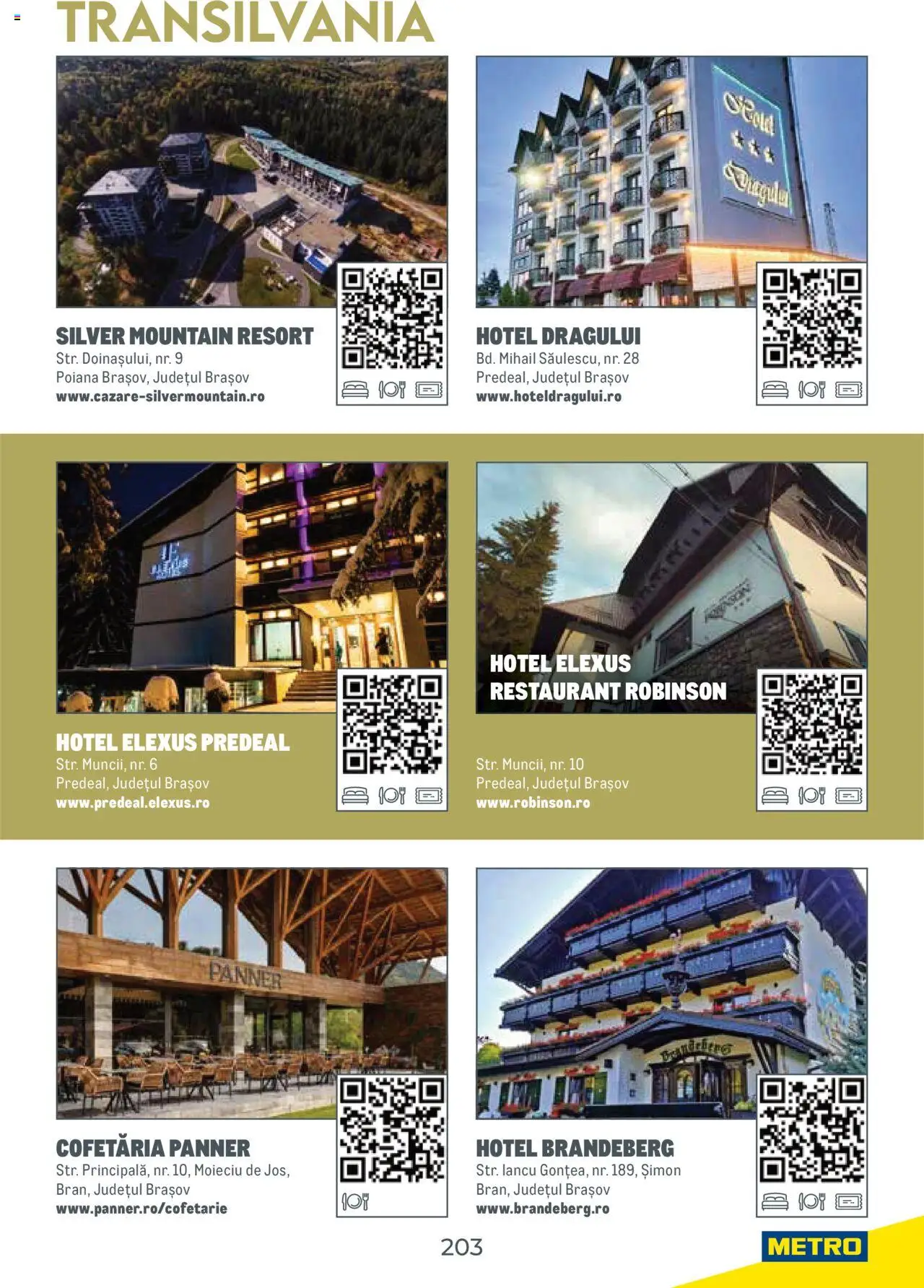 Metro catalog - Ghid de călătorie România – valabil de la 01.08.2025 | Pagină: 203