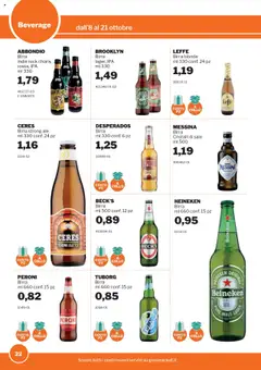 Anteprima del volantino Volantino Sogegross	 valido a partire dal 08.10.2025 | Pagina: 22 | Prodotti: Birra, Sale, Ceres, Birra messina