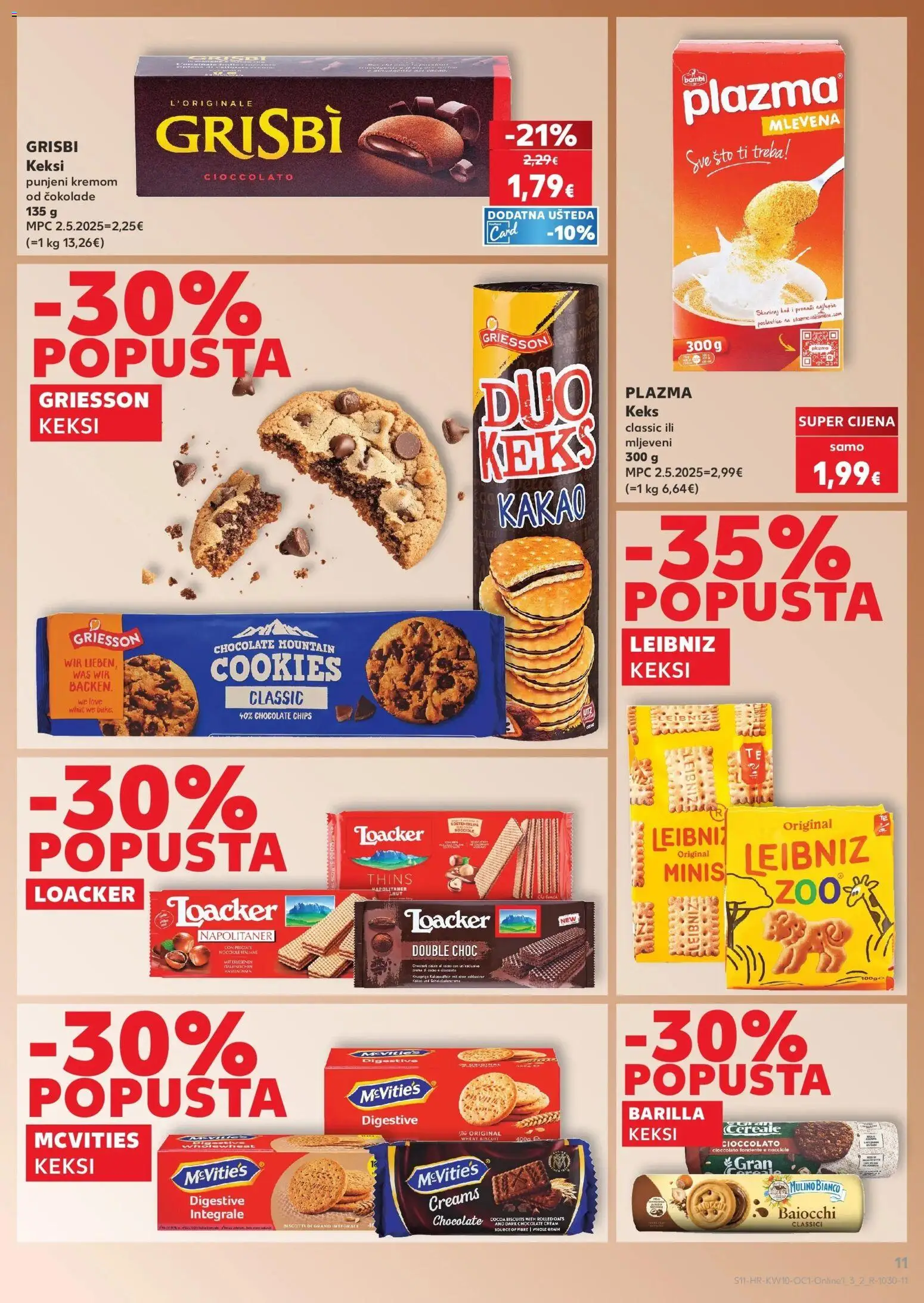 Kaufland katalog | vrijedi od 04.03.2026 | Stranica: 11 | Proizvodi: Keksi, Keks, Kakao, Barilla