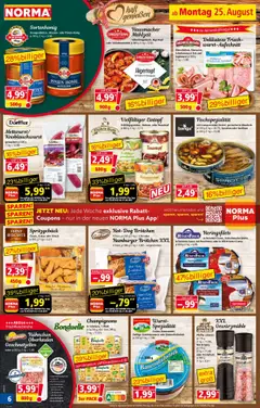 Norma Prospekt 	 - gültig ab dem 25.08.2025 | Seite: 6 | Produkte: Hahnchen, Gewürze, Pfeffer, Nudeln