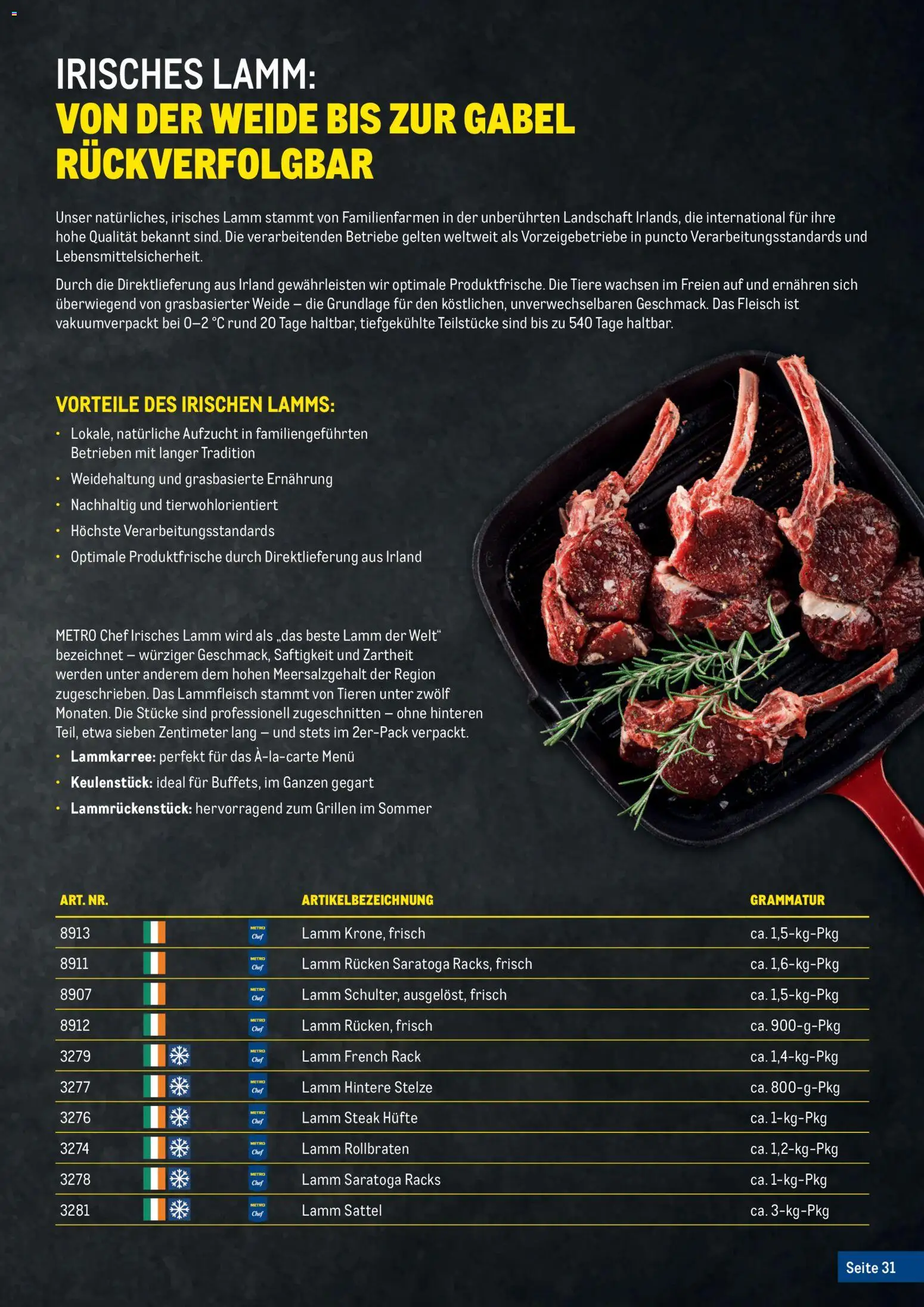 Metro Fleischkatalog gültig ab 20.02.2026 | Seite: 31