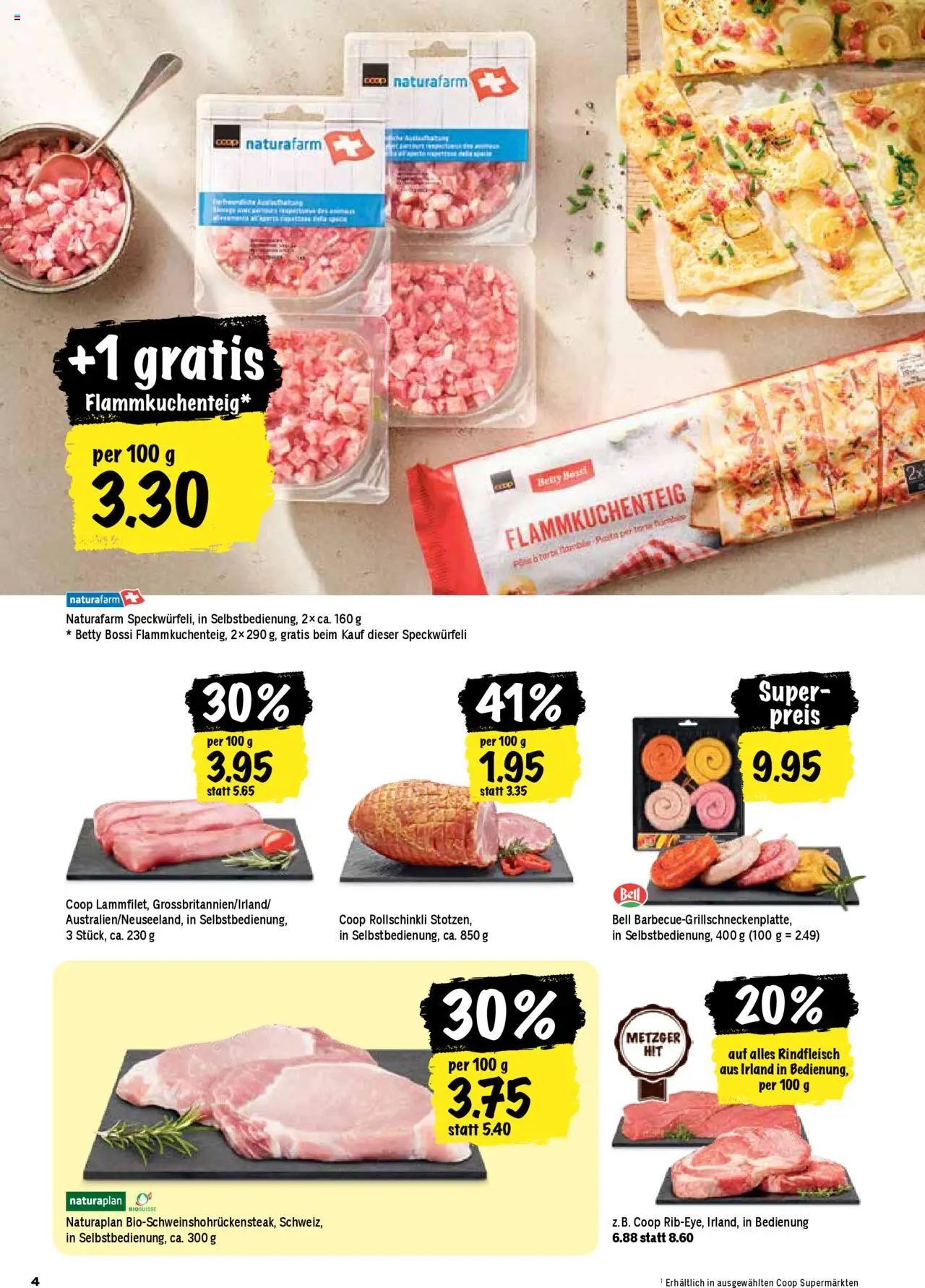 Coop Aktionen ab 28.08.2025 | Seite: 4 | Produkte: Rindfleisch, Pasta, Grill
