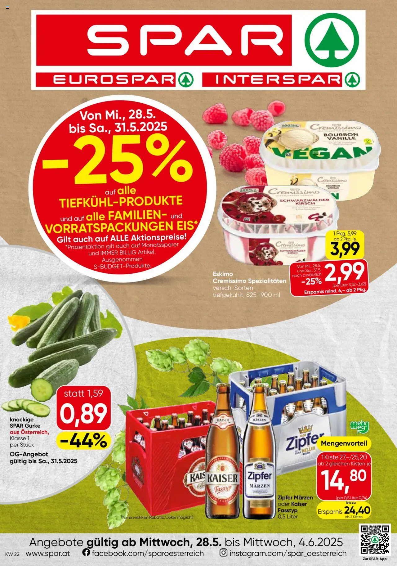 Spar Flugblatt Tirol (28.05.2025) ️ Angebote und Prospekt