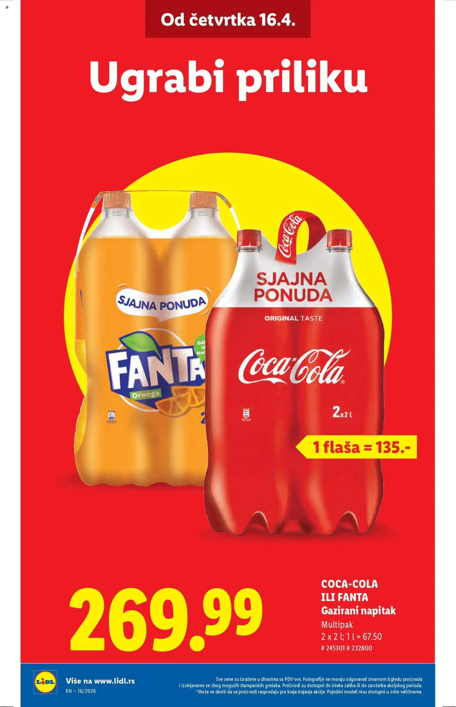 Lidl katalog - važi od 16.04.2026 | Strana: 8 | Proizvode: Coca Cola