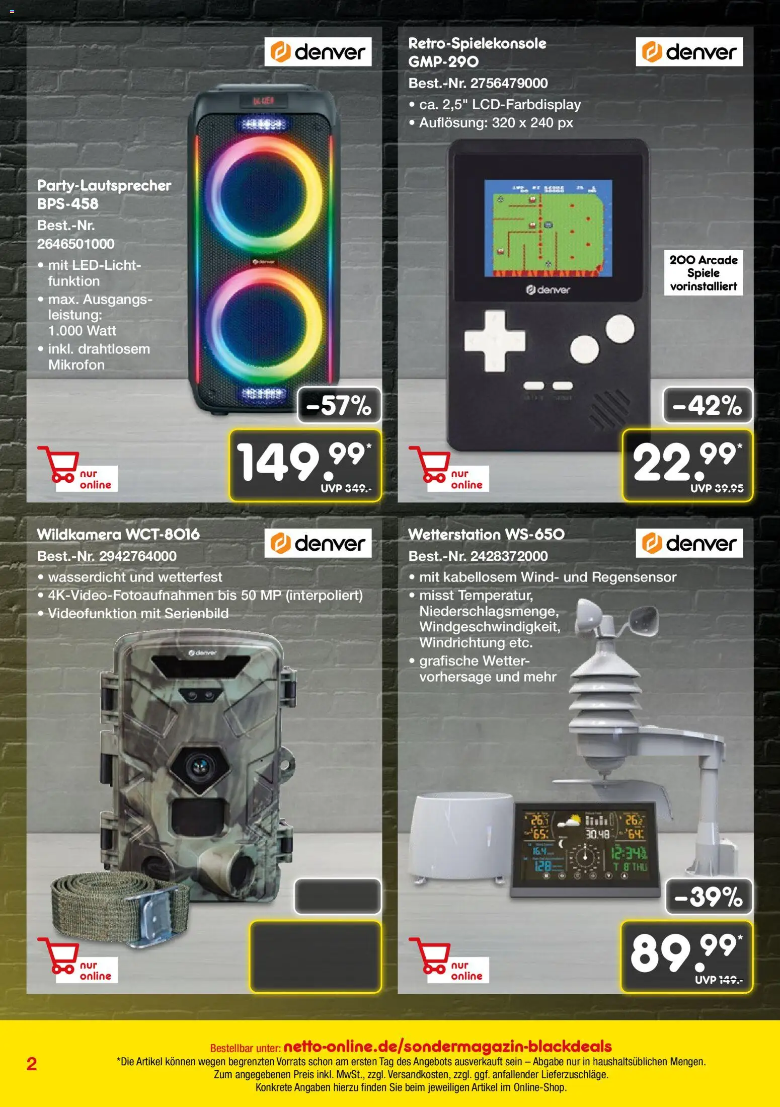 Netto Marken-Discount - Black Friday – gültig ab 20.11.2025 | Seite: 2 | Produkte: Wetterstation, Mikrofon