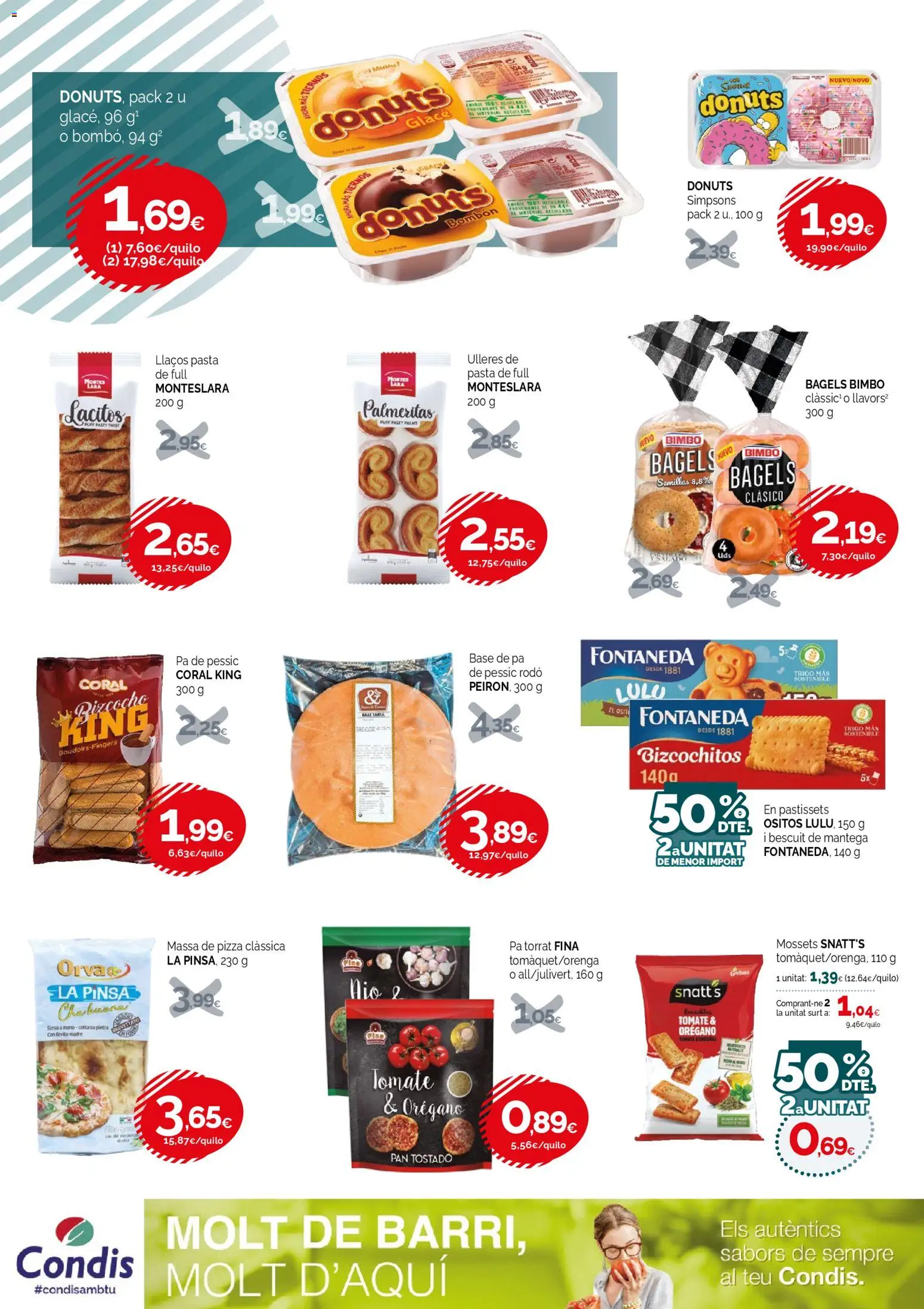 Condis - folleto life │ válido desde el 18.03.2026 | Página: 10 | Productos: Pan, Pizza, Pasta, Donuts