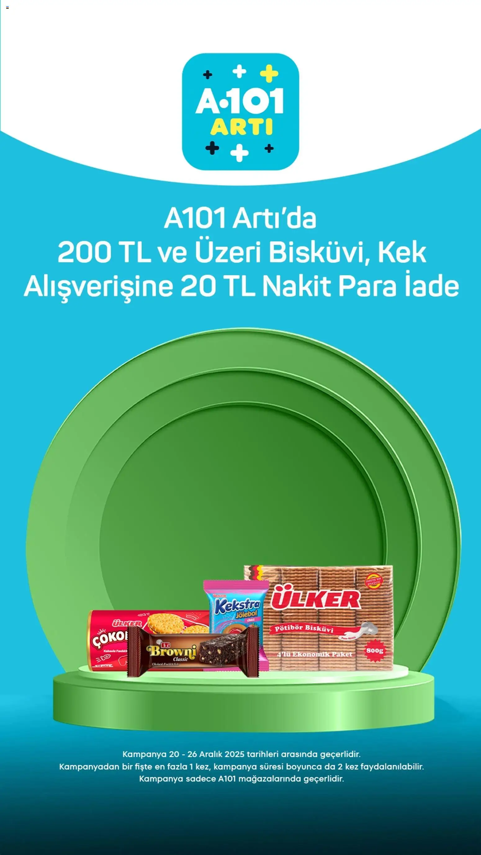 A101 Arti - 20.12.2025 tarihinden itibaren geçerlidir | Sayfa: 9 | Ürünler: Bisküvi