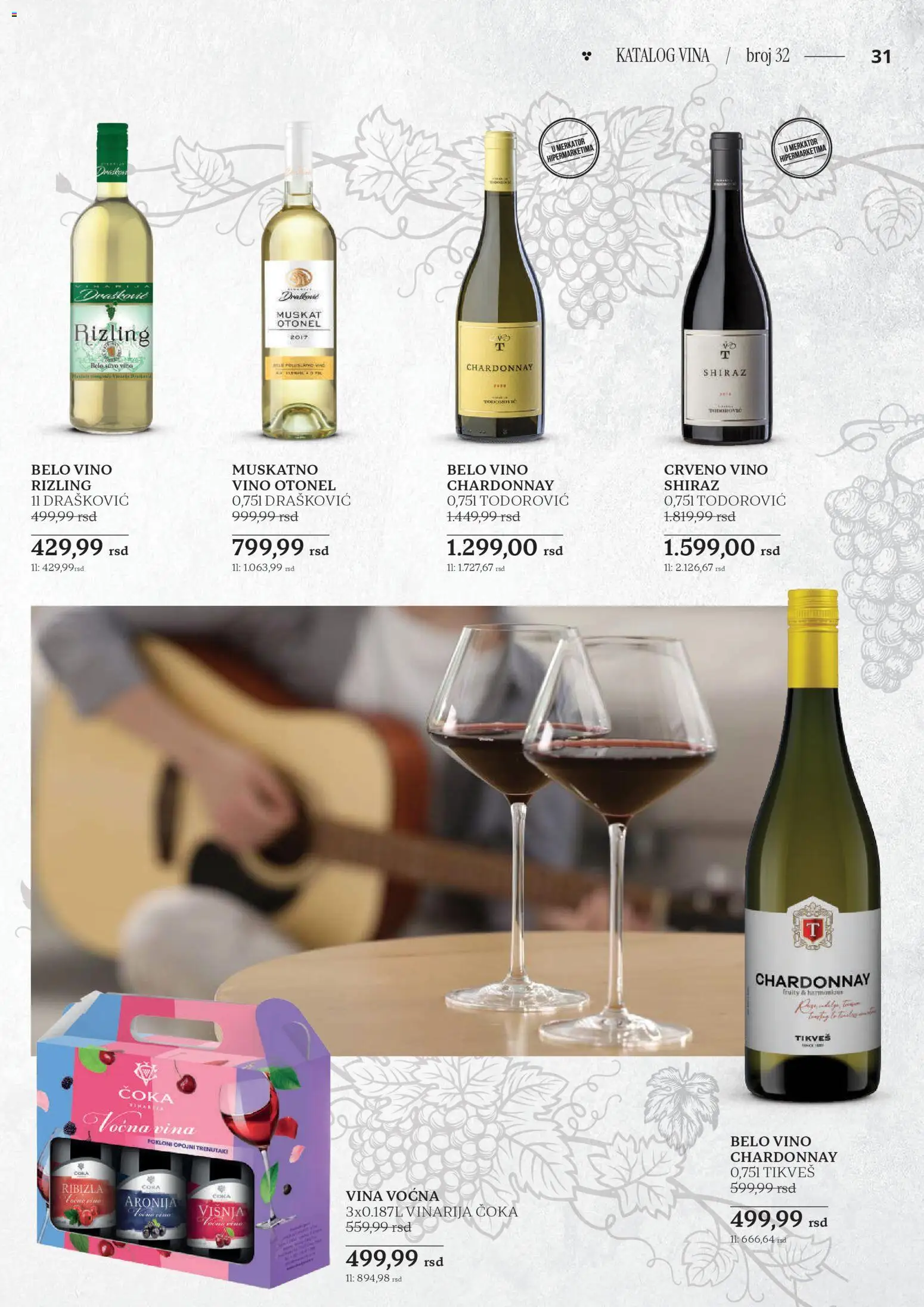 Idea katalog - važi od 23.10.2025 | Strana: 31 | Proizvode: Chardonnay, Višnja, Belo vino, Vino