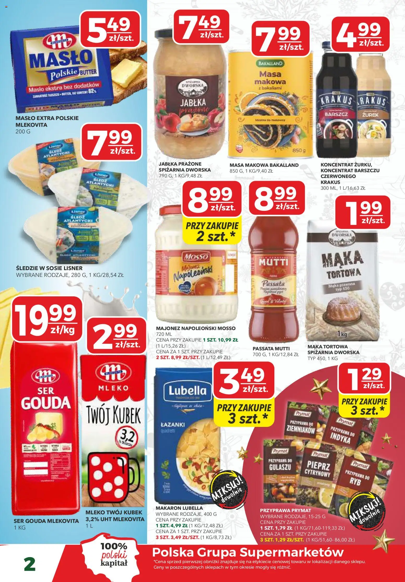 Top Market Gazetka mini od 15.12.2025 | Strona: 2 | Produkty: Barszcz, Śledź, Zurek, Mleko