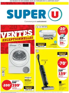 Super U - Prévisualisation de Super U - Ventes exceptionnelles ! valide à partir de 30.12.2025