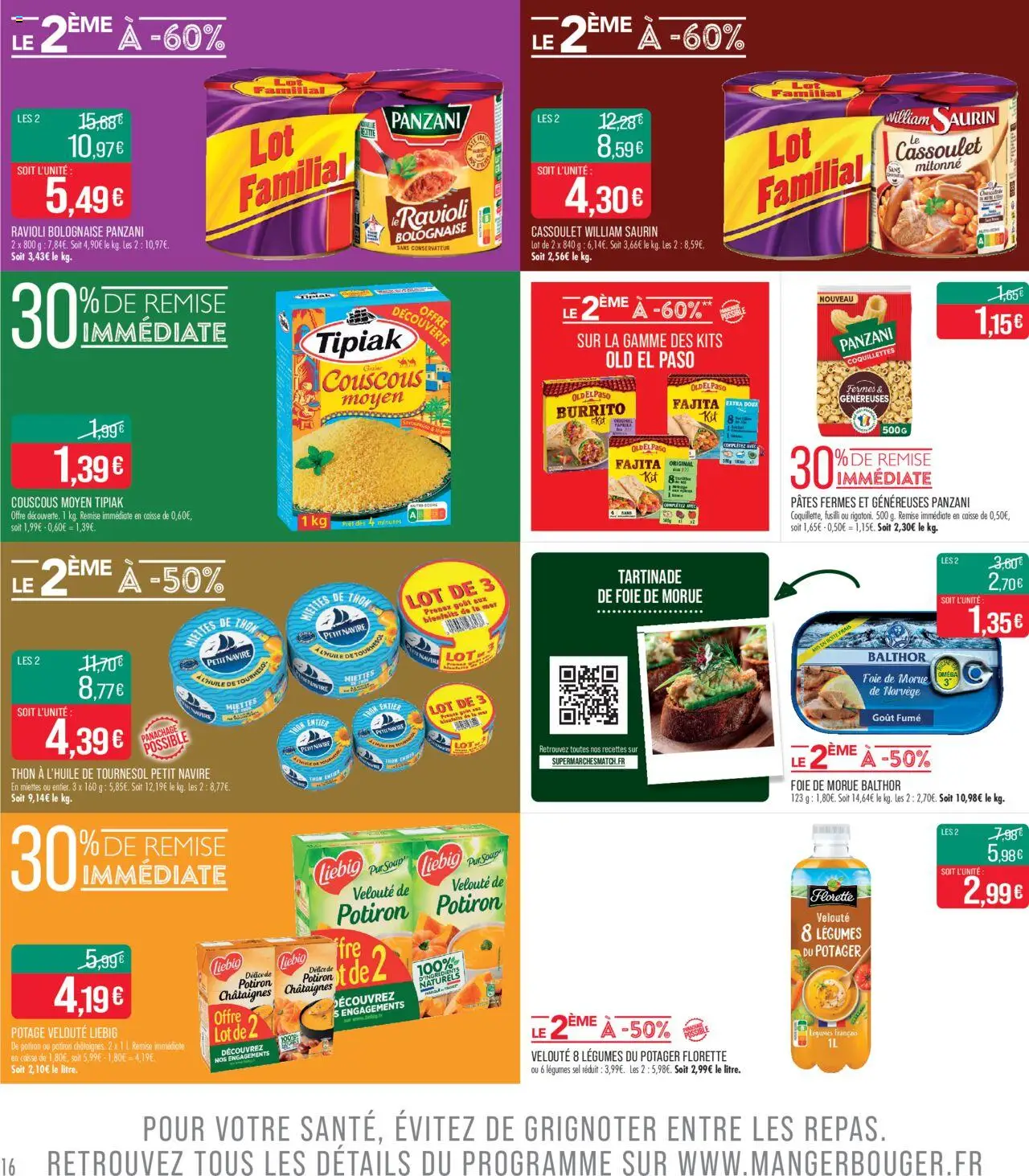  | Page: 16 | Produits: Sel, Thon, Couscous, Pâtes