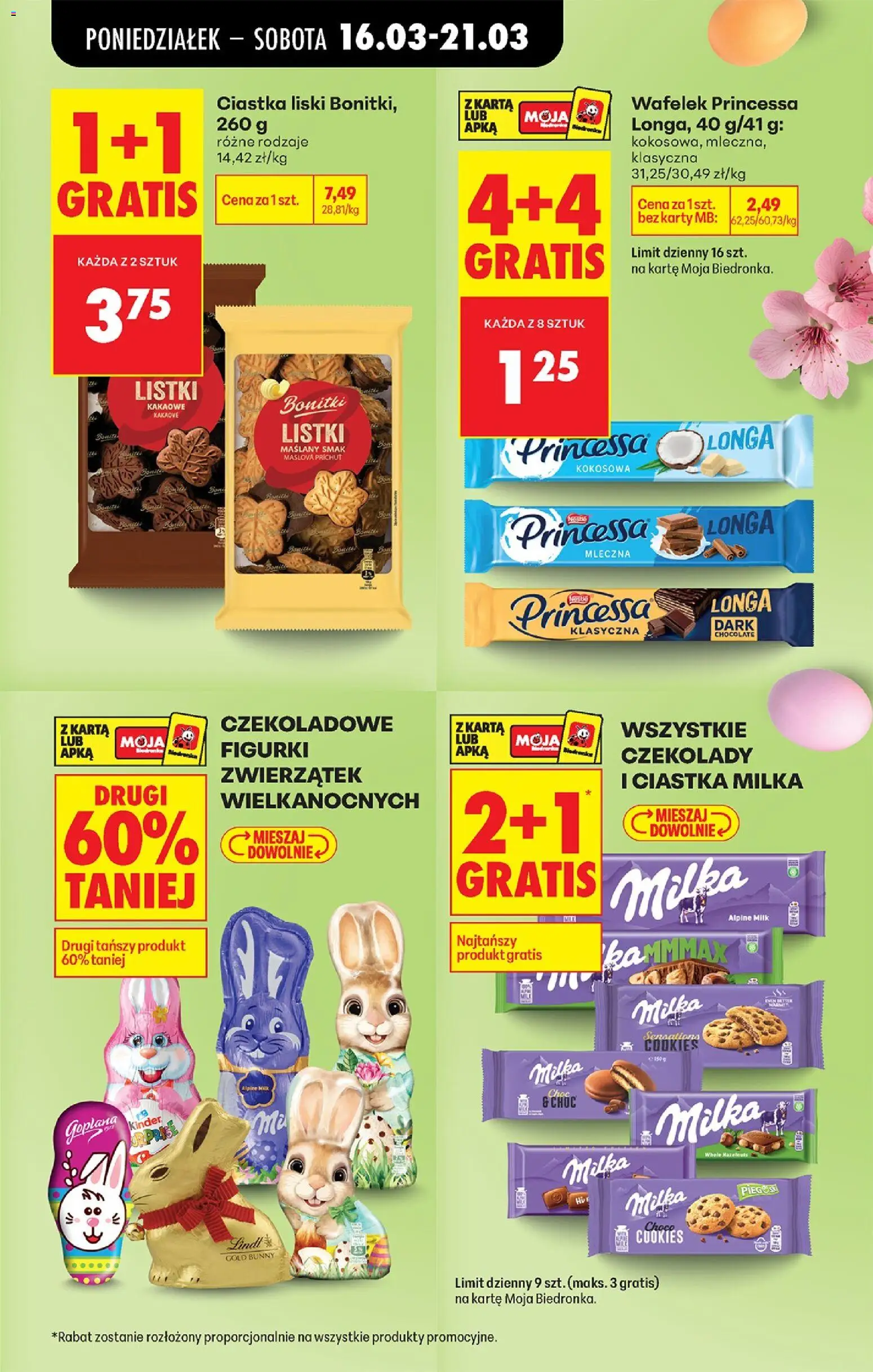 Biedronka Polsko leták od 16.03.2026 | Strana: 13 | Produkty: Lindt, Milka, Cookies, Karty