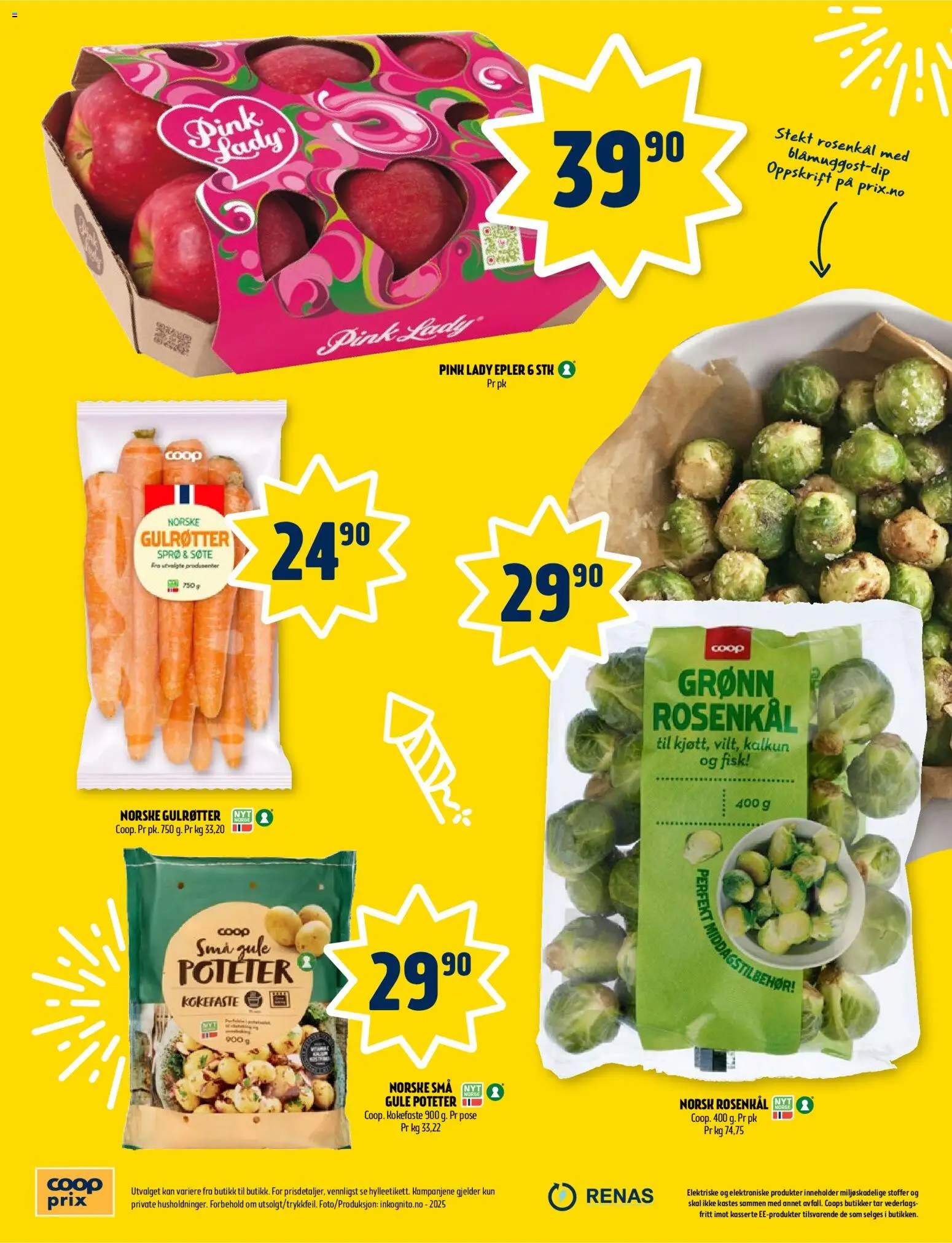 {H1} | Side: 4 | Produkter: Fisk, Poteter, Kalkun, Rosenkål